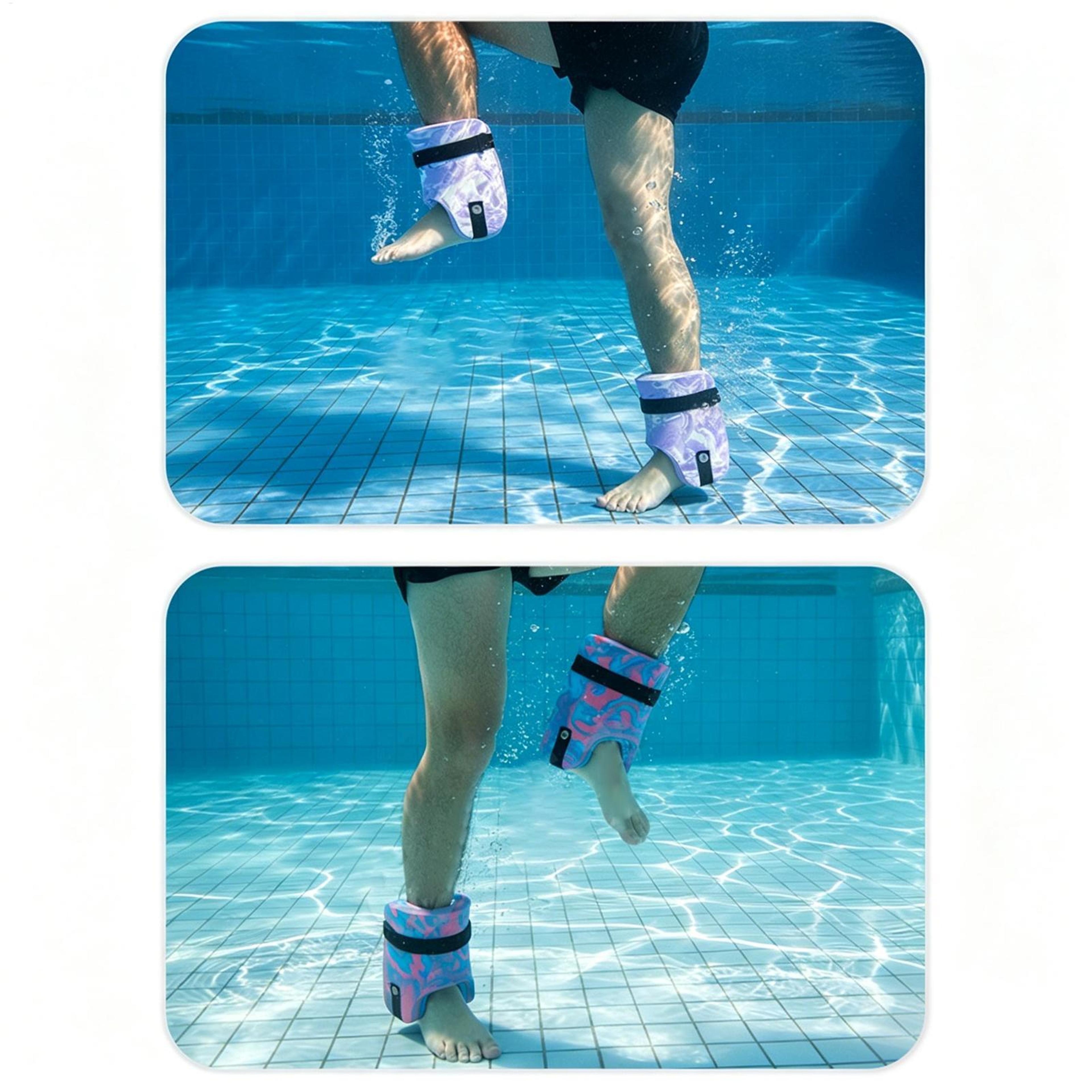 Adjustable Water Aerobics Ankle Weights Pool Workout  Aquatic Exercise Resistance Set 3