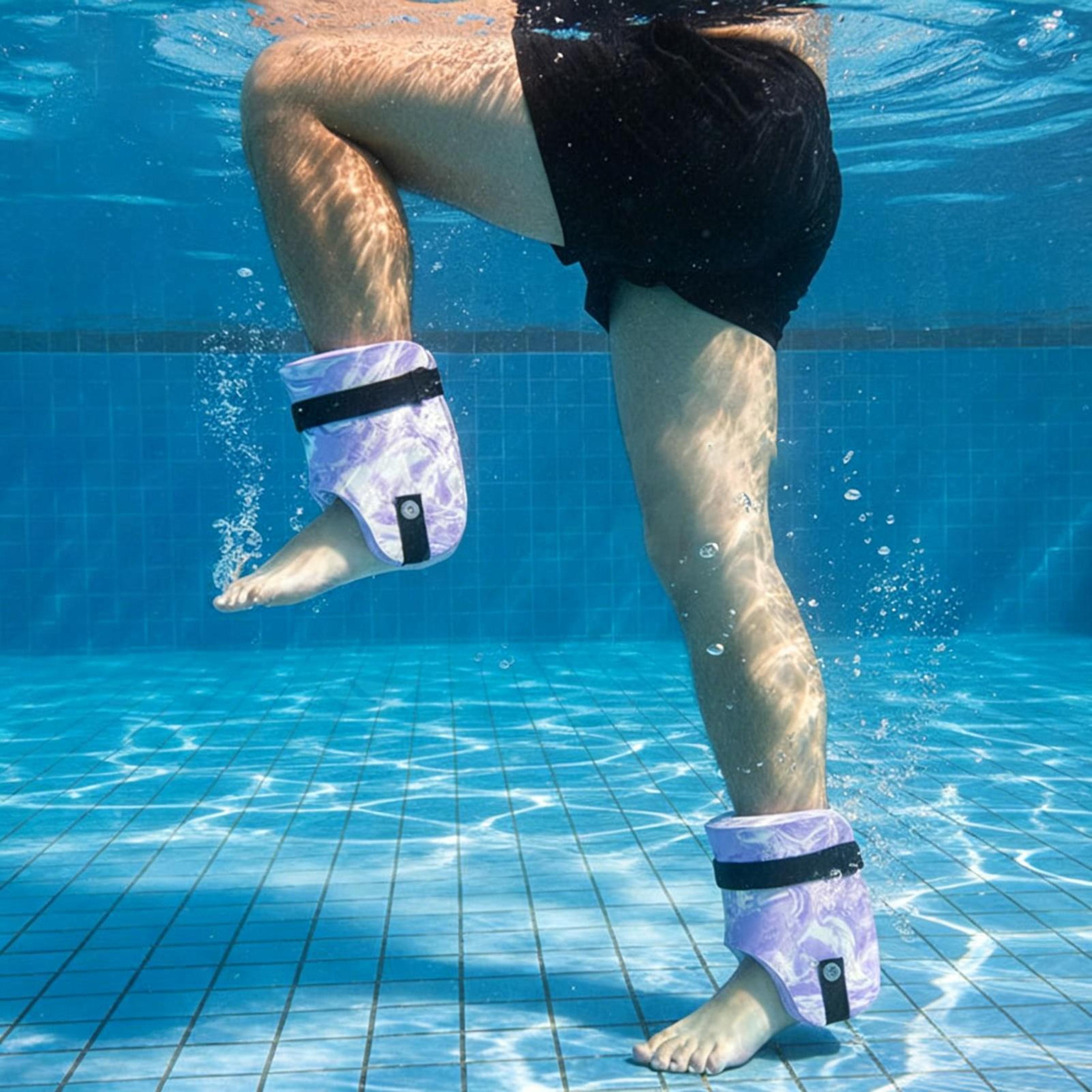 Water Ankle Weights For Pool Exercise Adjustable Aquatic Ankle Cuffs For Water Aerobics  Hydrothera 1