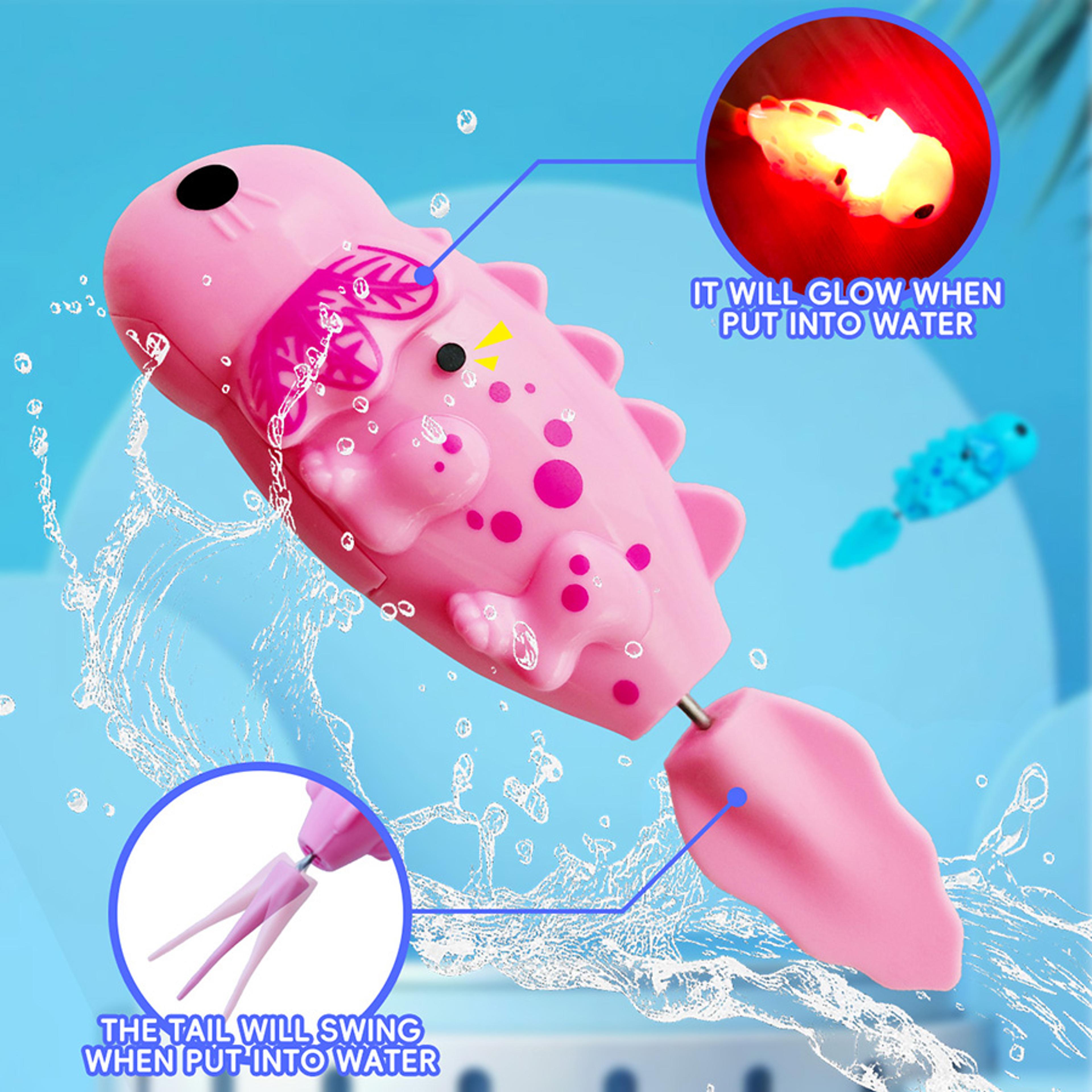 Light Up Swimming Salamander Bath Toy Interactive Water Toy For Kids  Toddlers 2