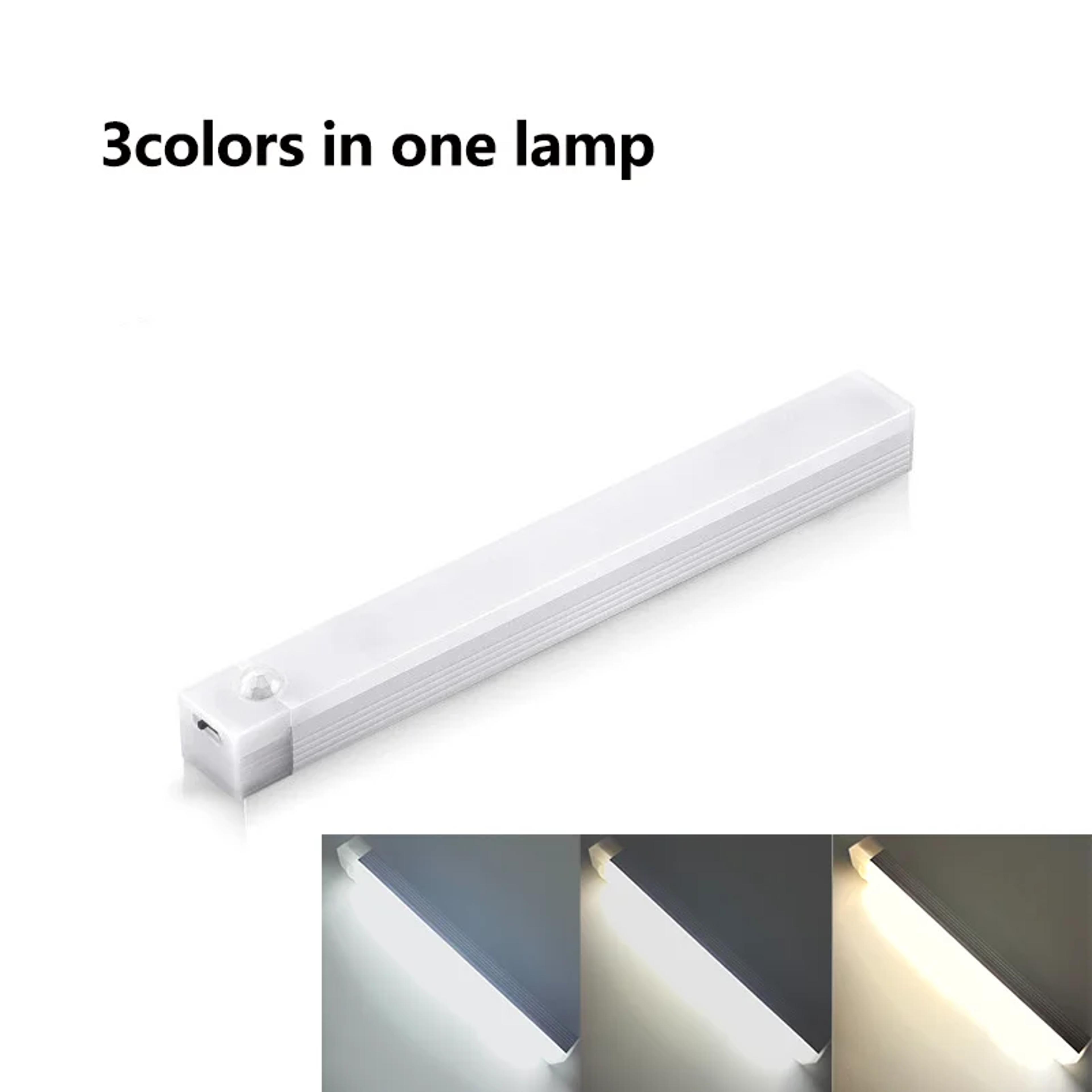 Rechargeable Motion Sensor Night Light Wireless LED Closet Light For Cabinets Wardrobes  Stairways 0
