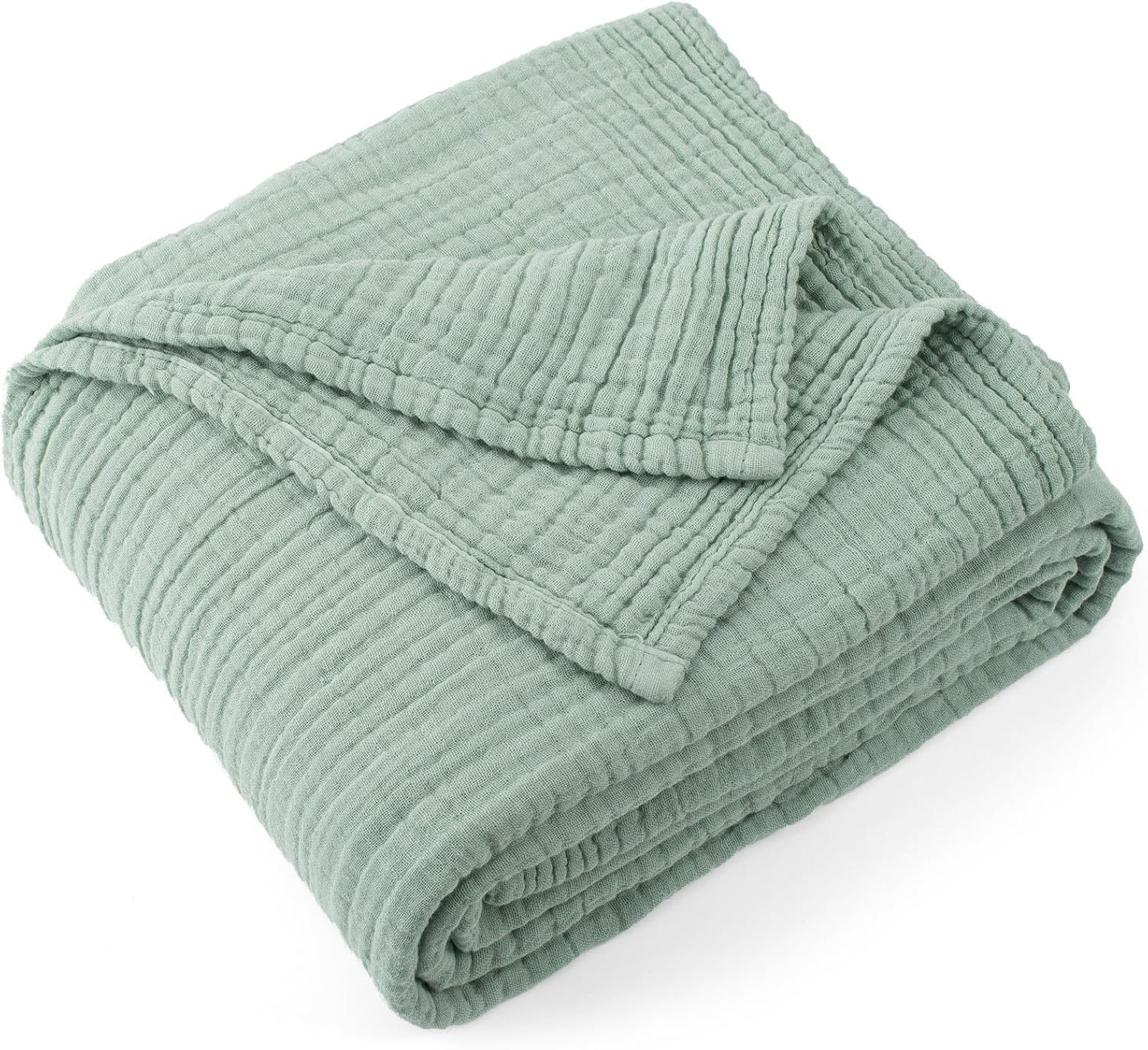 cotton muslin blanket breathable baby swaddle blanket for newborns & infants
