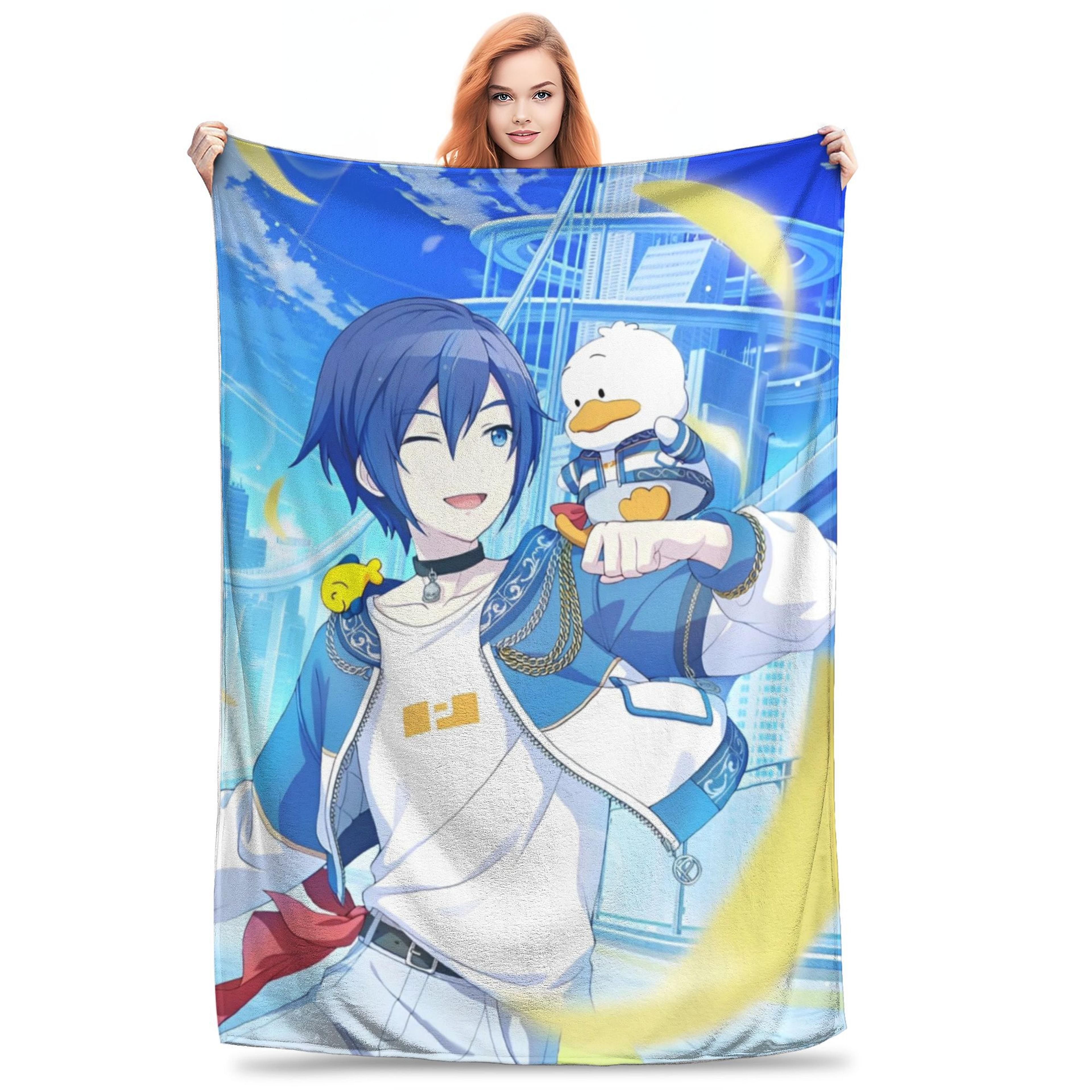 Project Sekai Yoisaki Kanade Anime Throw Blanket Super Soft Flannel Blanket For Bed Sofa  Travel 4