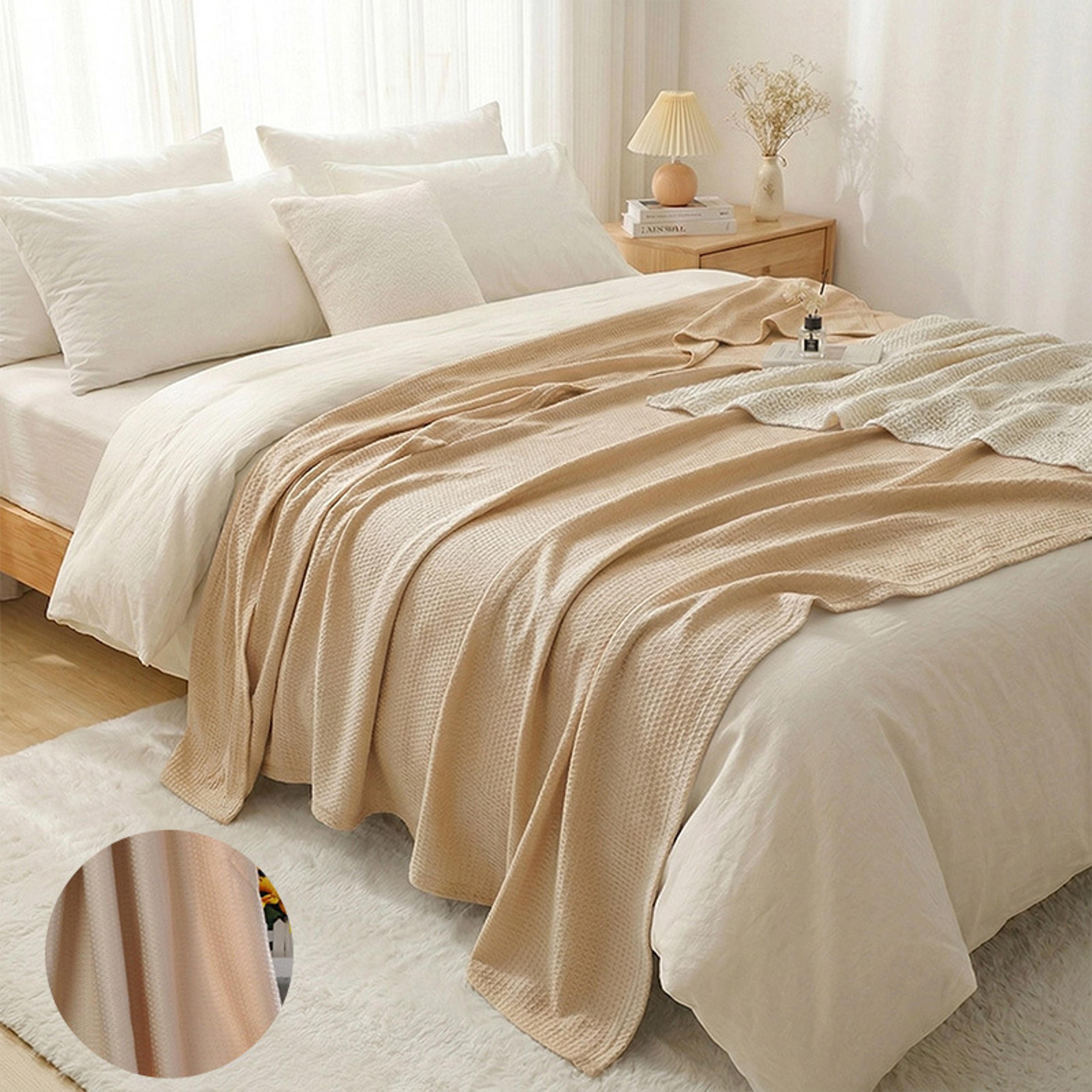 Cooling Bamboo Cooling Blanket Soft Bamboo Fiber Summer Blanket For Bed Sofa  Travel 6