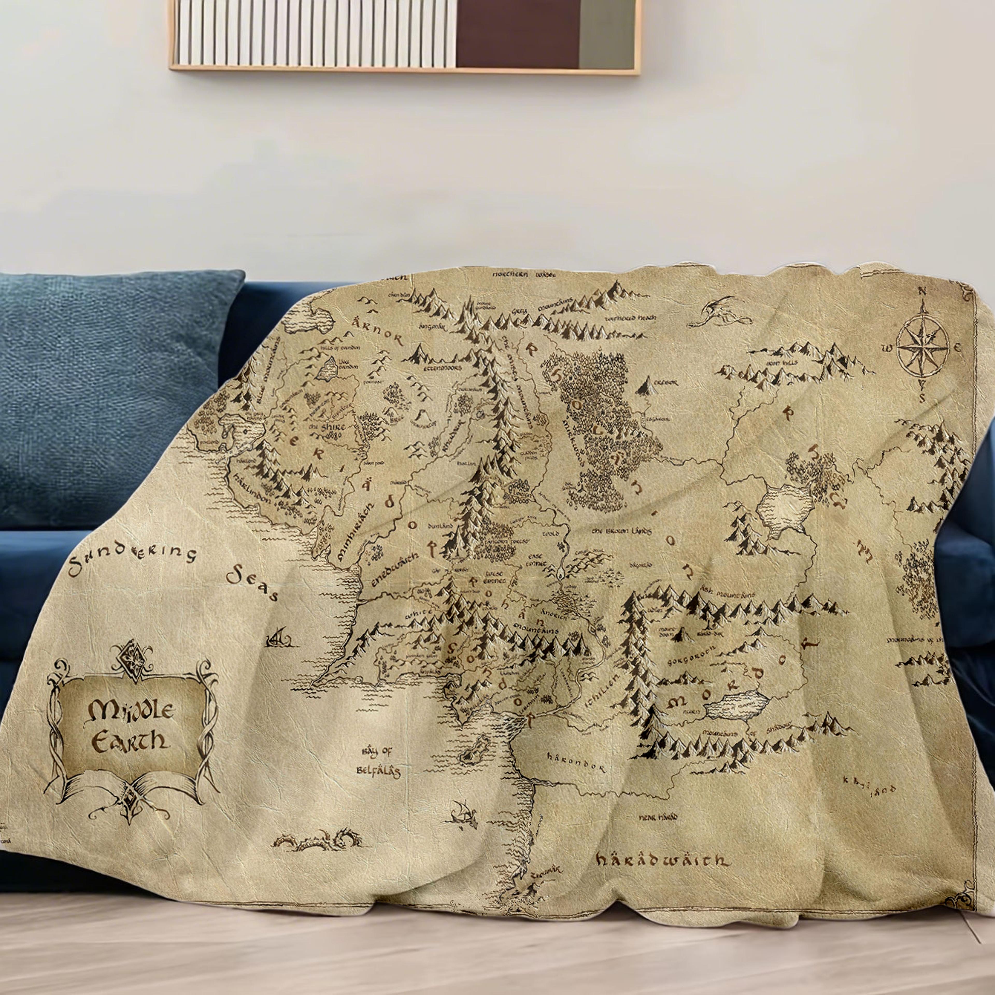 Middle Earth Blanket Soft Fleece Lord Of The Rings Throw Blanket For Couch Bed  Sofa 2