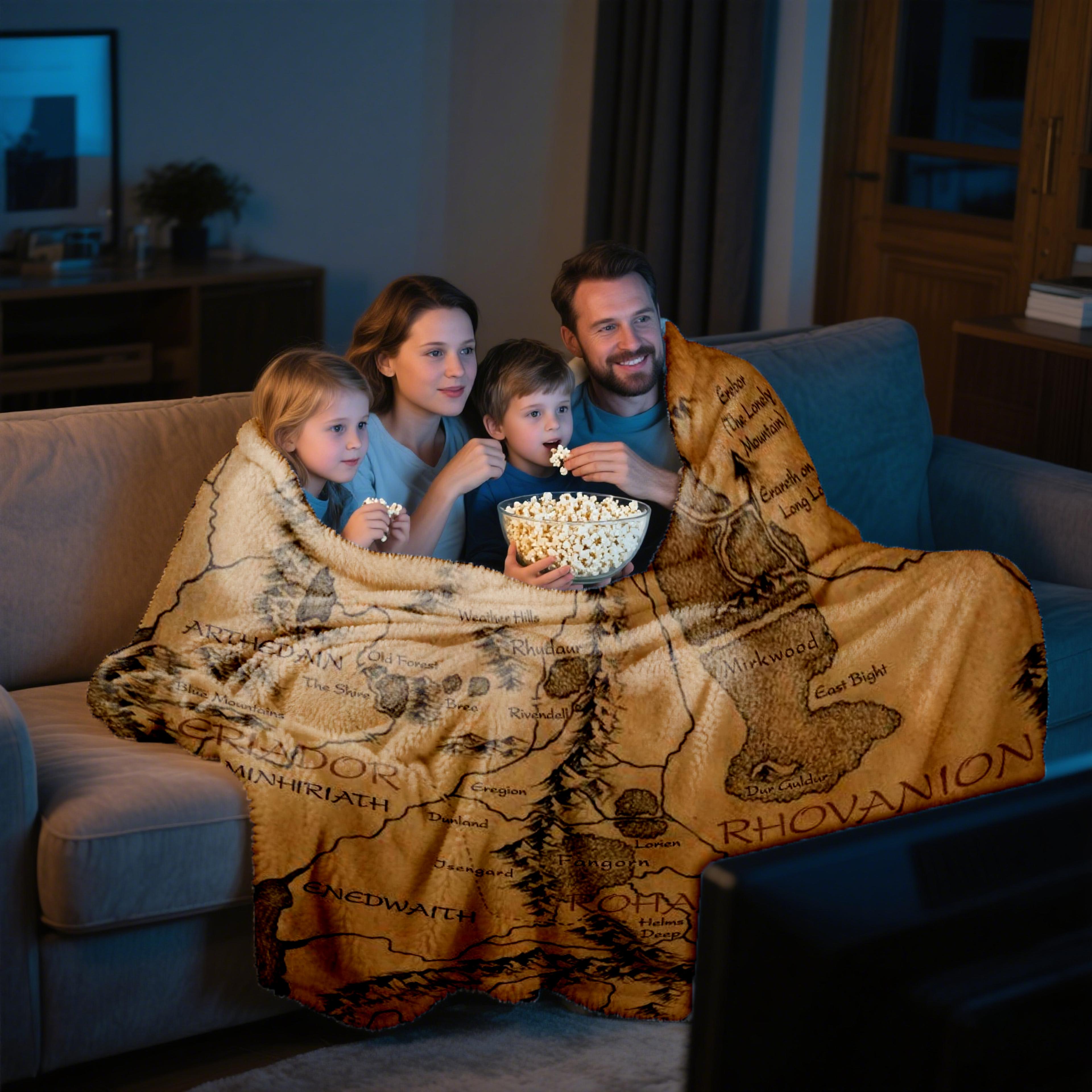 Middle Earth Blanket Soft Fleece Lord Of The Rings Throw Blanket For Couch Bed  Sofa 3
