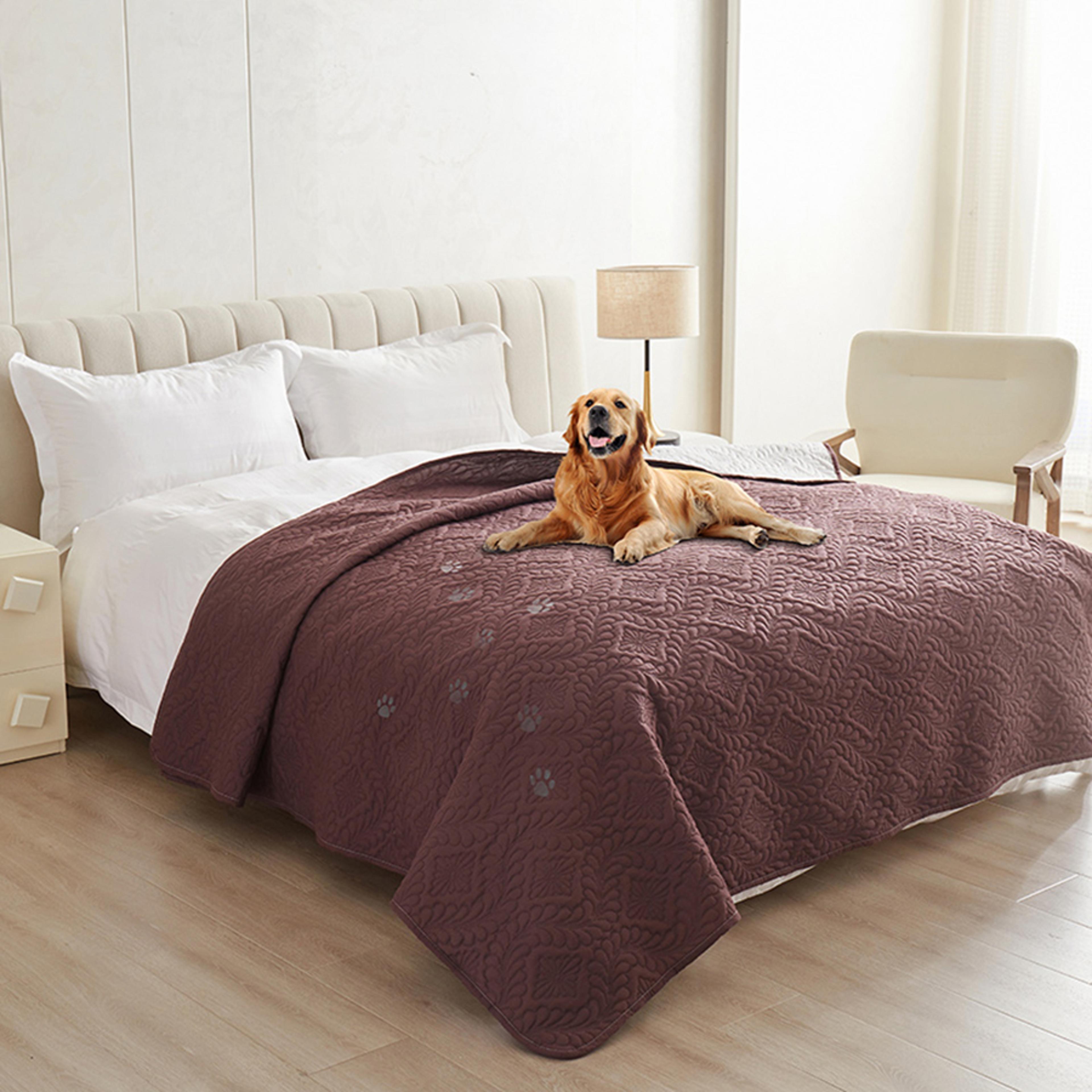 Waterproof Dog Bed Cover Non Slip Pet Furniture Protector Blanket For Beds  Couches 10