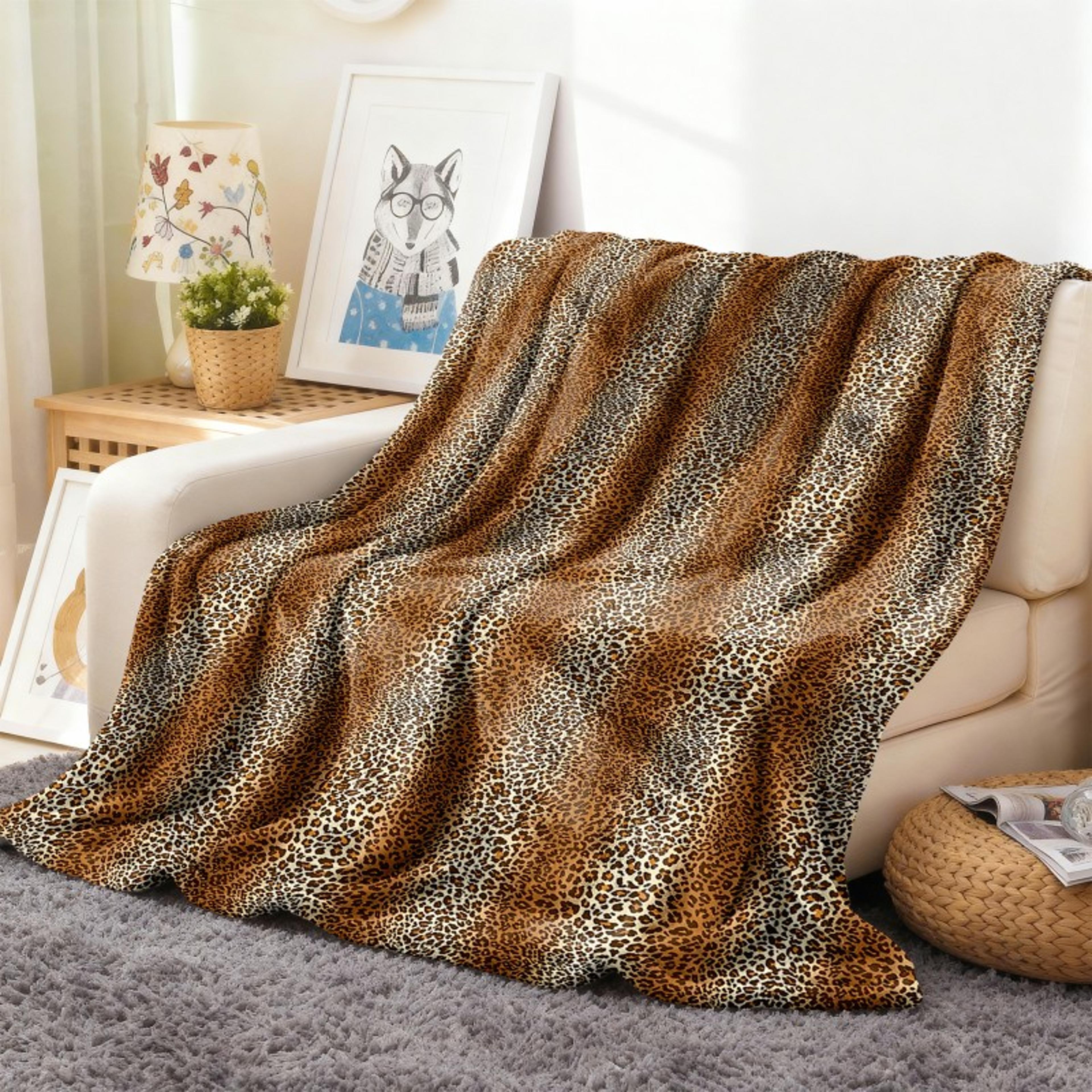 Cow Print Flannel Throw Blanket Soft Fleece Cowhide Pattern All Season Blanket For Sofa Bed  Travel 6