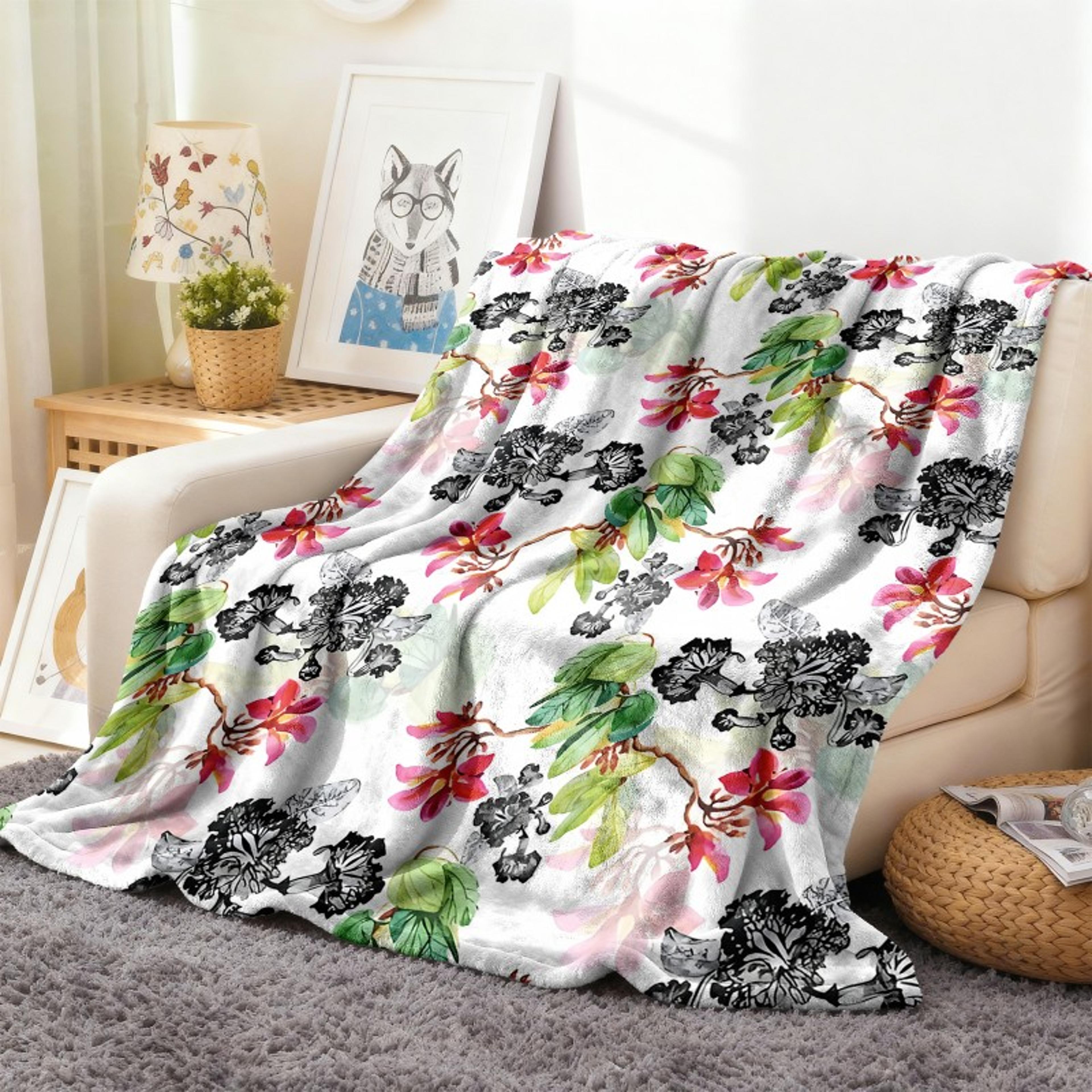 Cow Print Flannel Throw Blanket Soft Fleece Cowhide Pattern All Season Blanket For Sofa Bed  Travel 11