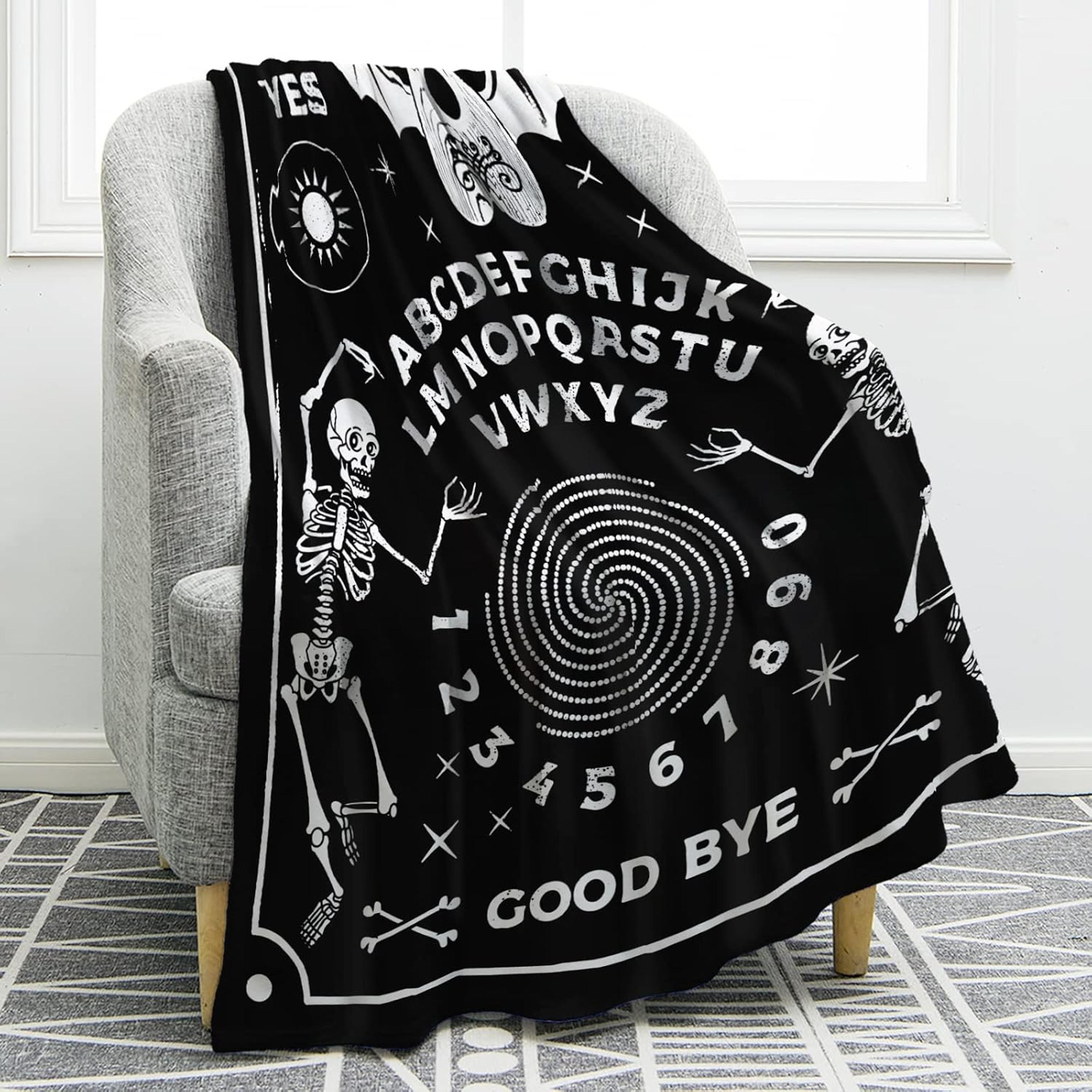 Ouija Board Blanket Soft Gothic Throw Blanket For Witchy Home Decor  Halloween Comfort 1