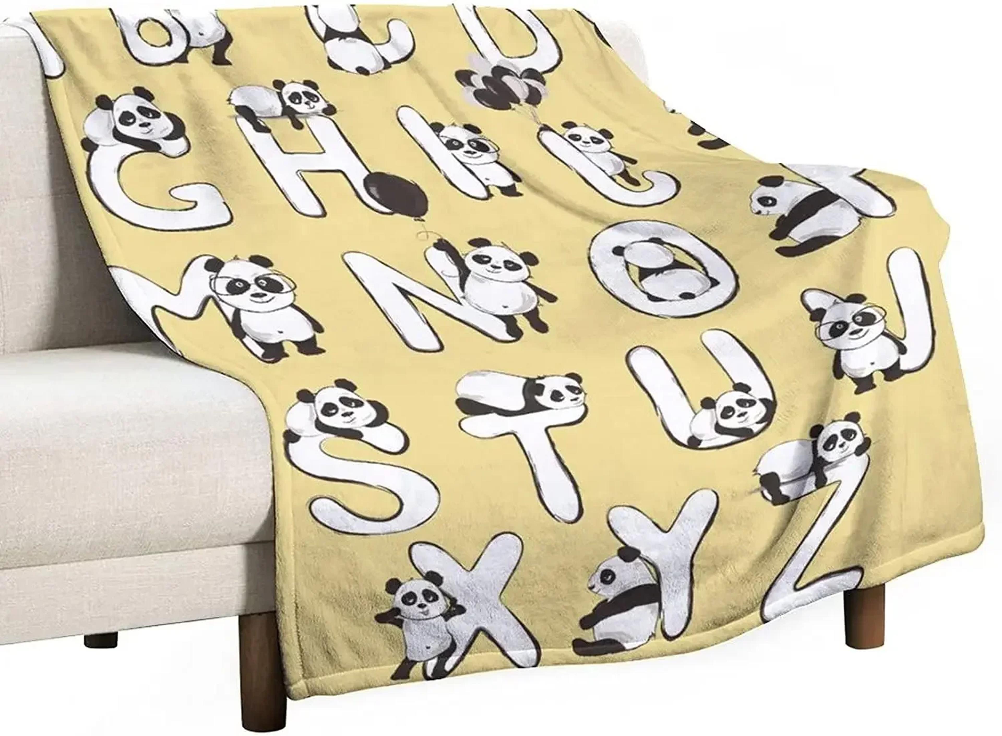 Alphabet Lore Flannel Throw Blanket Super Soft Anime Throw For Sofa Bed  All Season Comfort 3