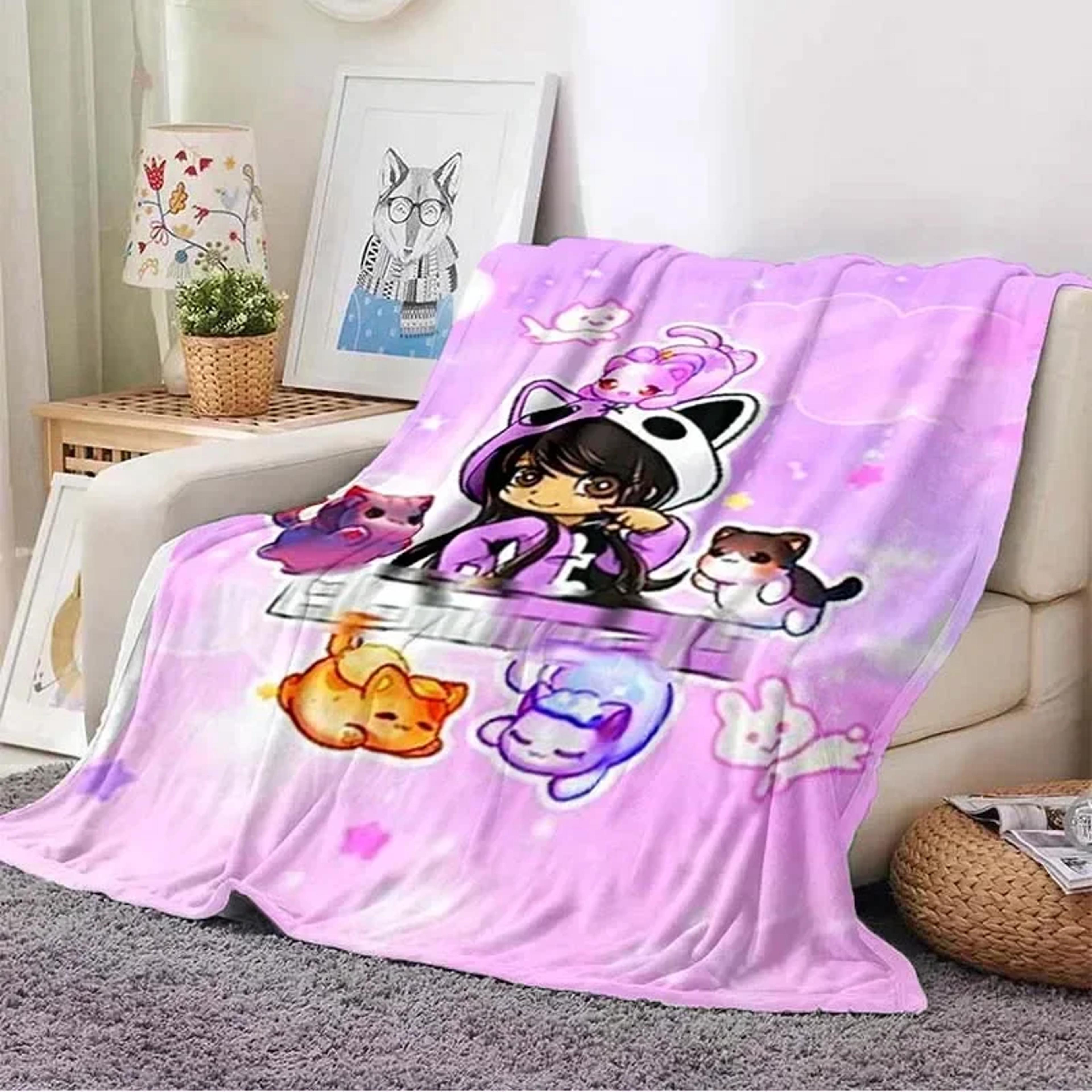 Aphmau Anime Throw Blanket Soft Flannel Fleece Blanket For Sofa Bed  Travel 1