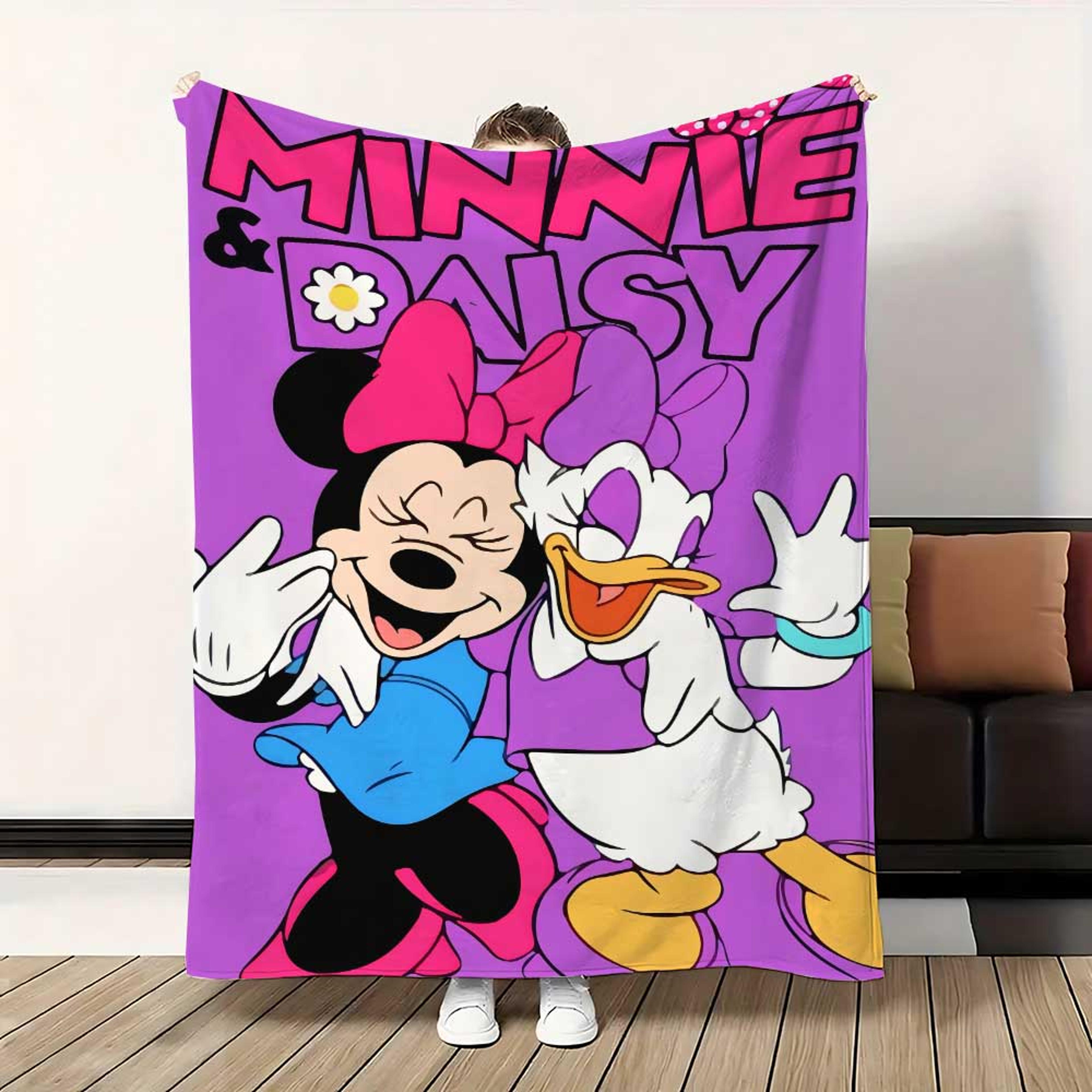 Kawaii M Minnies Kawaii Throw Blanket Soft Cute Fleece Sofa  Bed Blanket For Cozy Home Decor 1