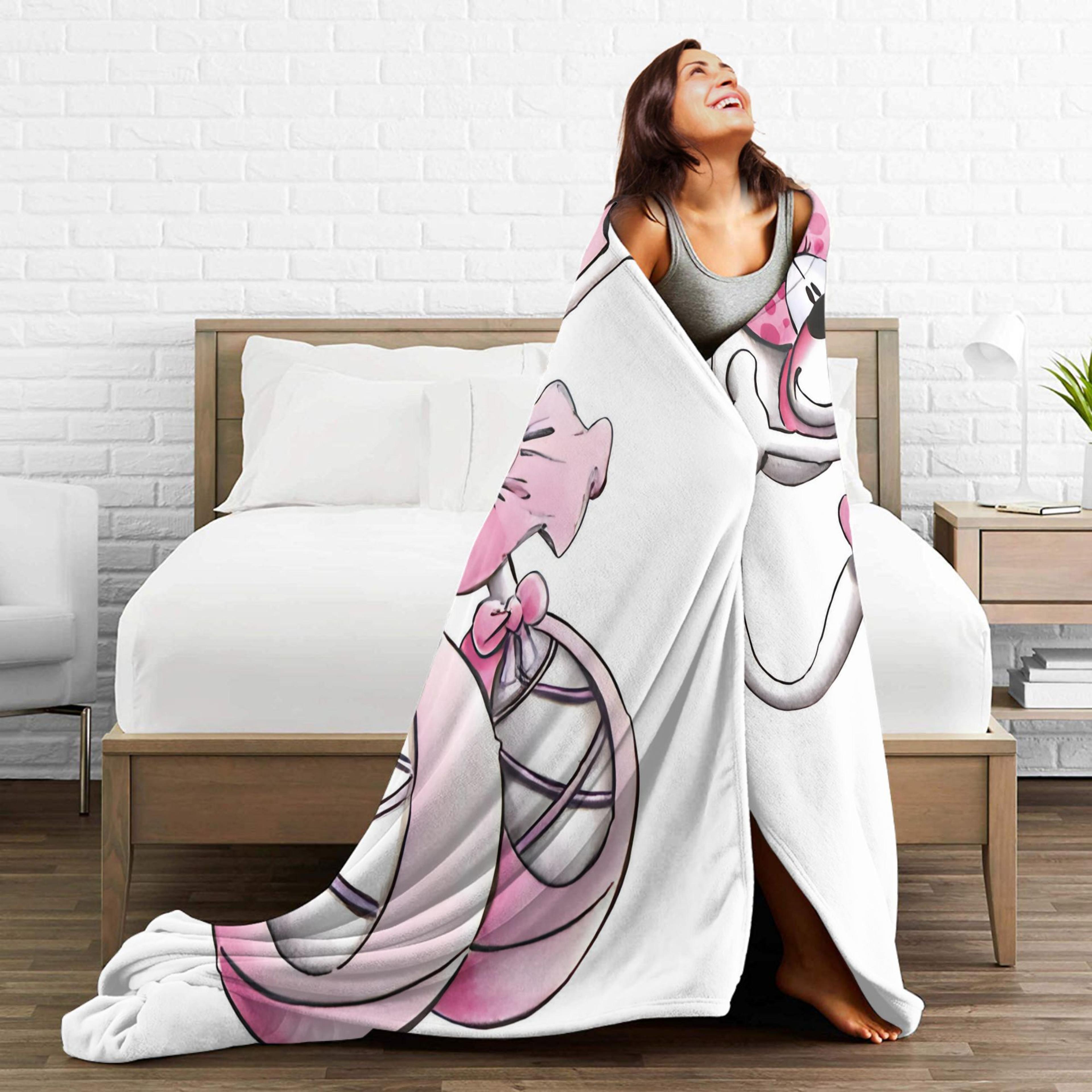 Diddl Cartoon Flannel Throw Blanket Soft Plush Bed  Couch Blanket For Kids And Fans 3