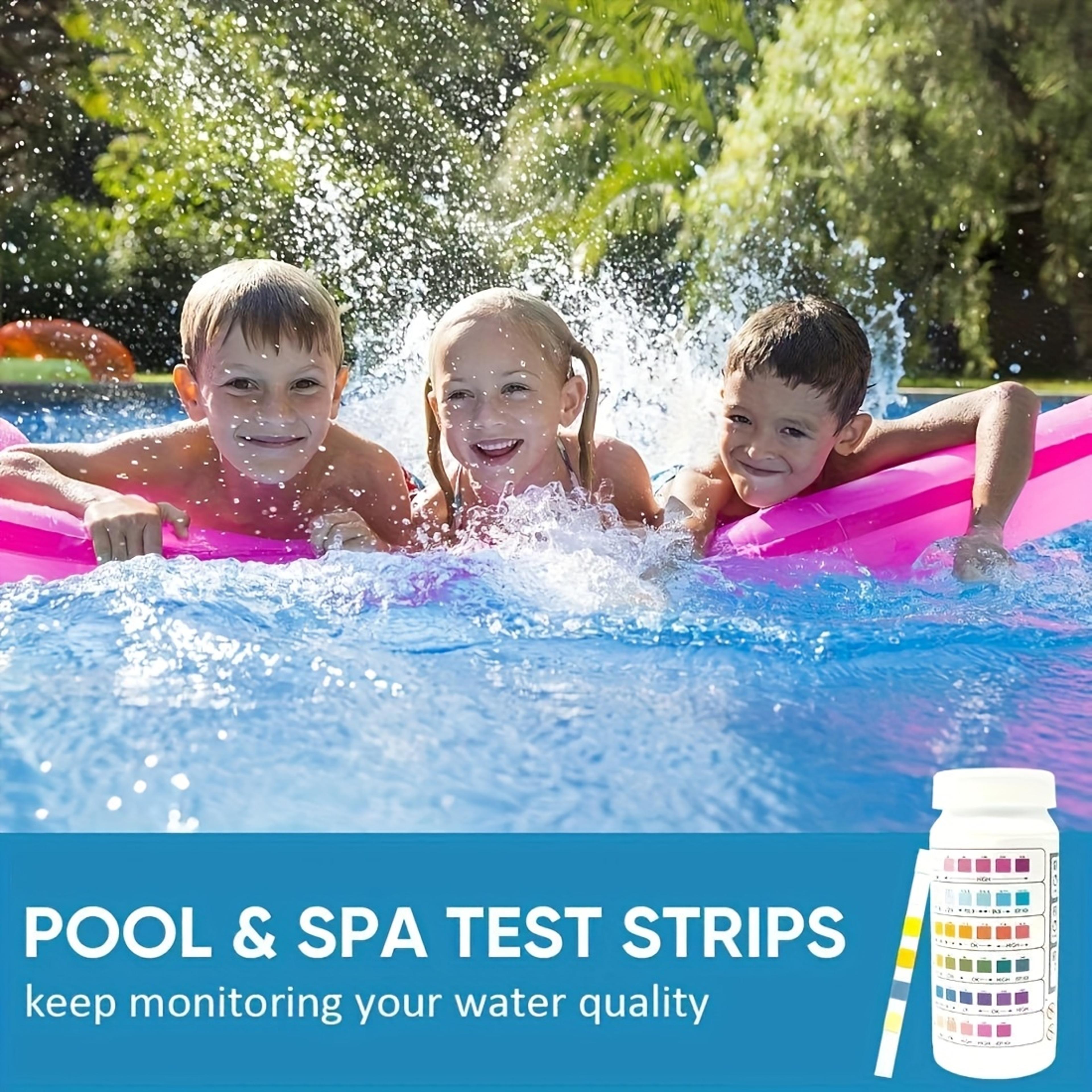 Pool Test Strips For Pool Spa  Aquarium Fast Water Testing Kit For PH Chlorine  Alkalinity 2