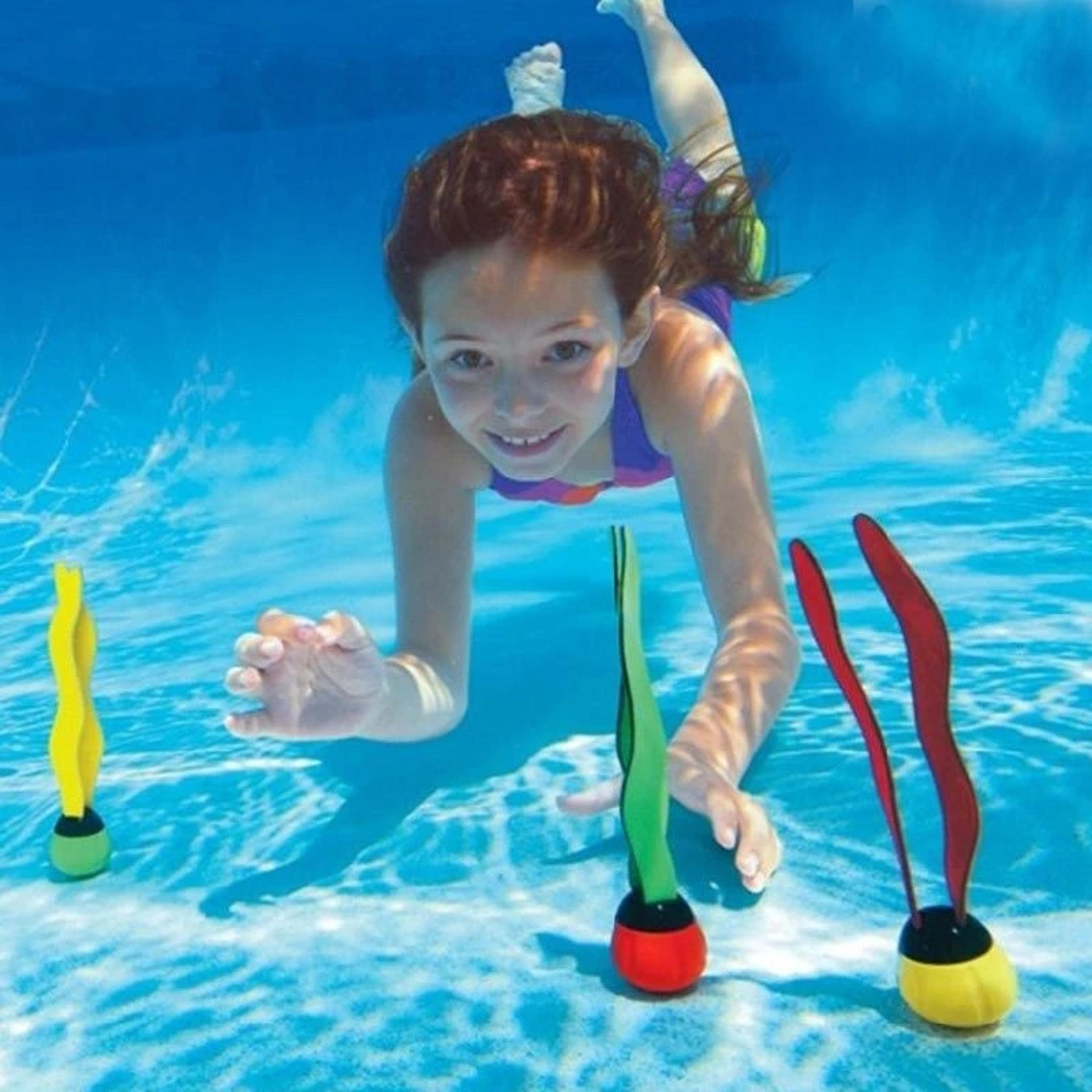 sea plant pool diving toys for kids colorful underwater swimming training toy