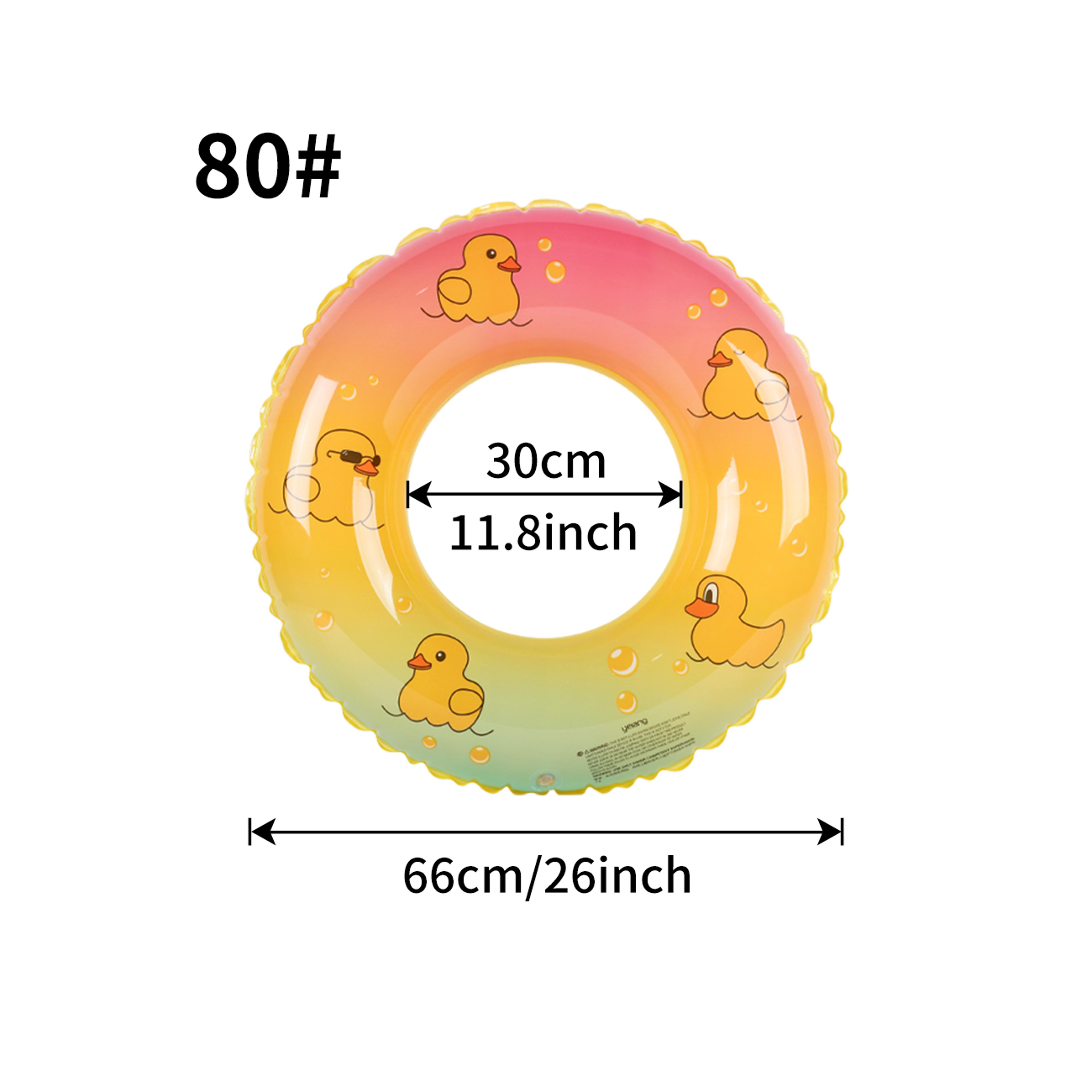 Inflatable Pool Float Ring For Adults Durable Pool Tube Ring For Beach  Summer Water Fun 5