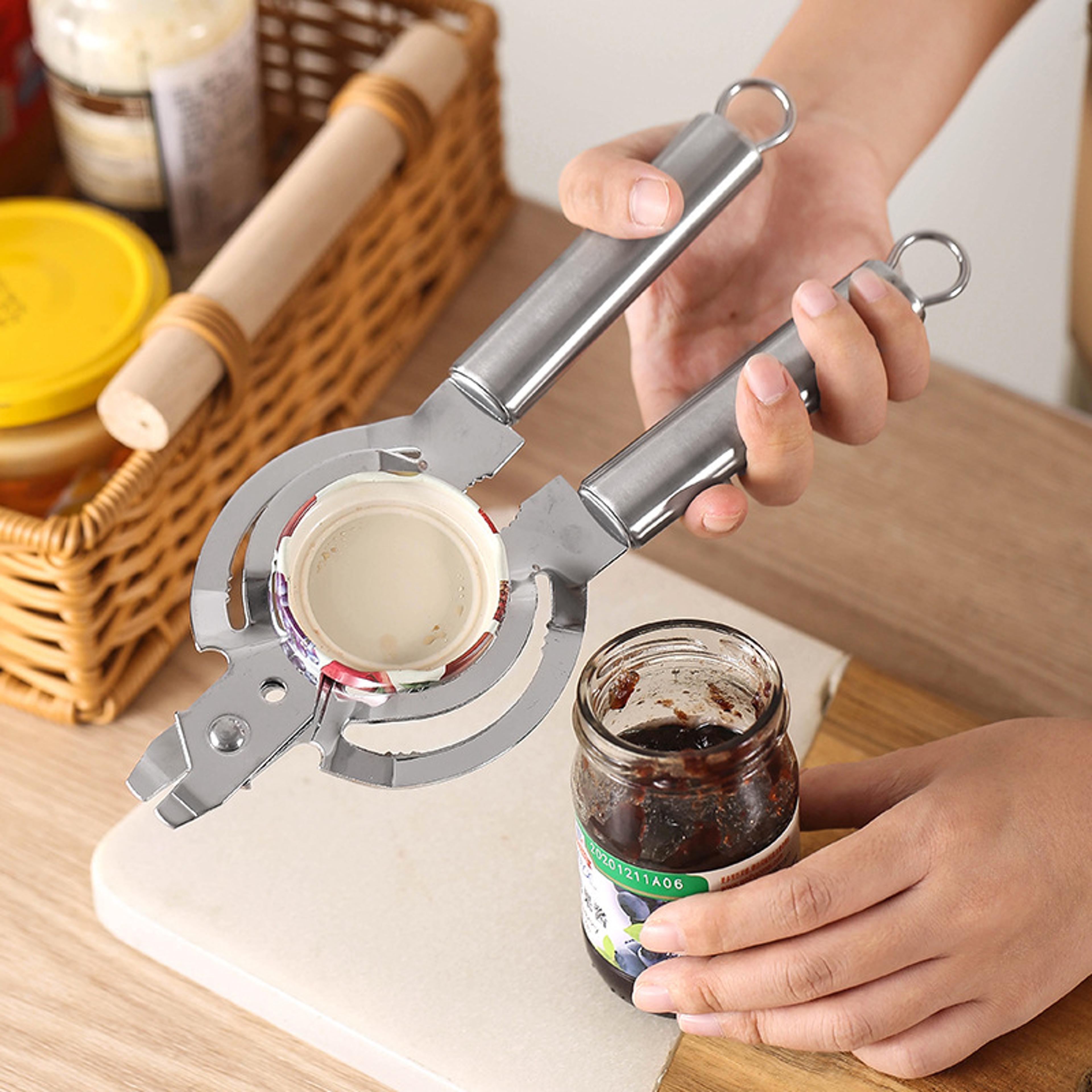 Stainless Steel Can Opener Multifunction Manual Kitchen Gadget For Cans  Bottle Caps 2