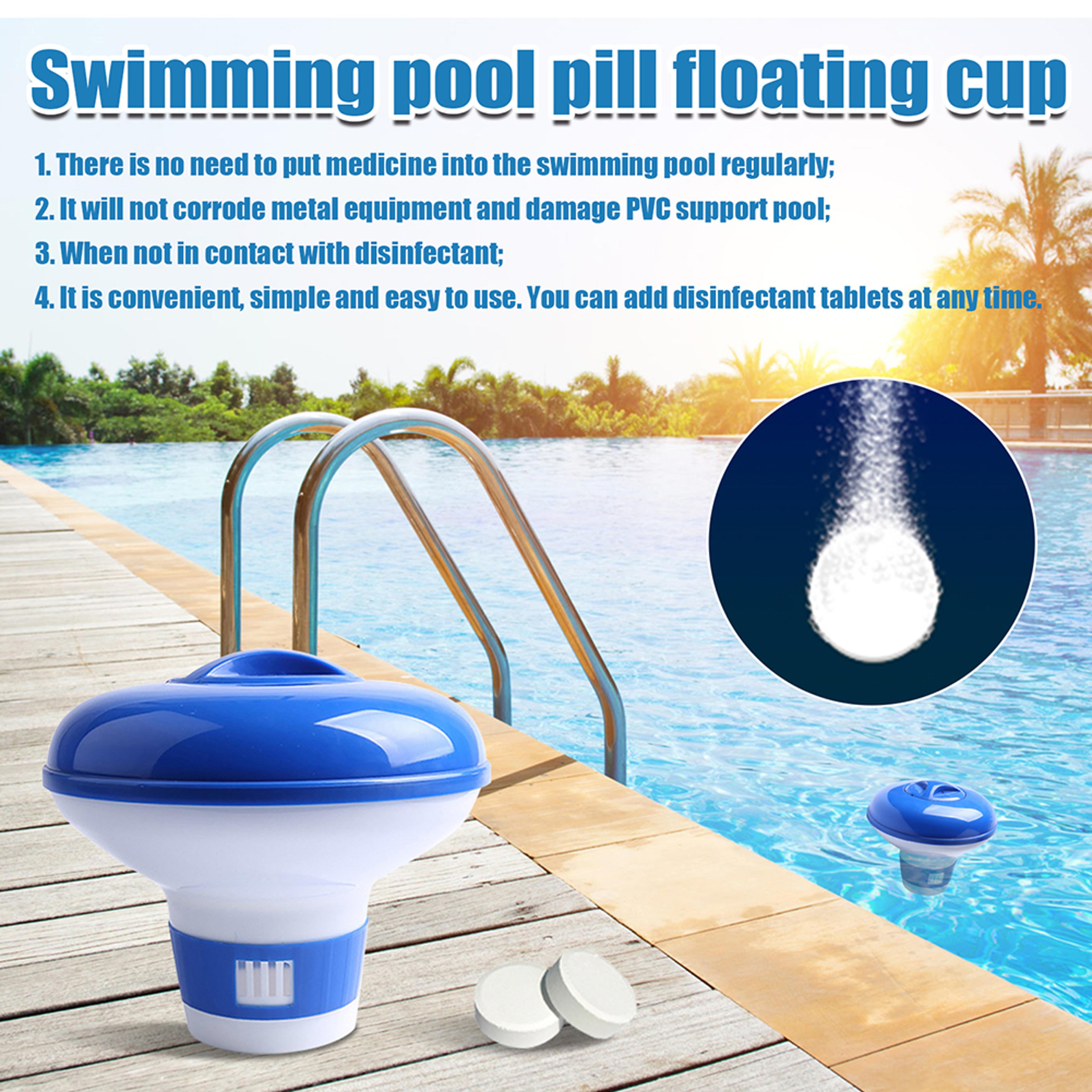 Floating Pool Chlorine Dispenser For Chlorine  Bromine Tablets  Adjustable Pool Chemical Floater Fo 2
