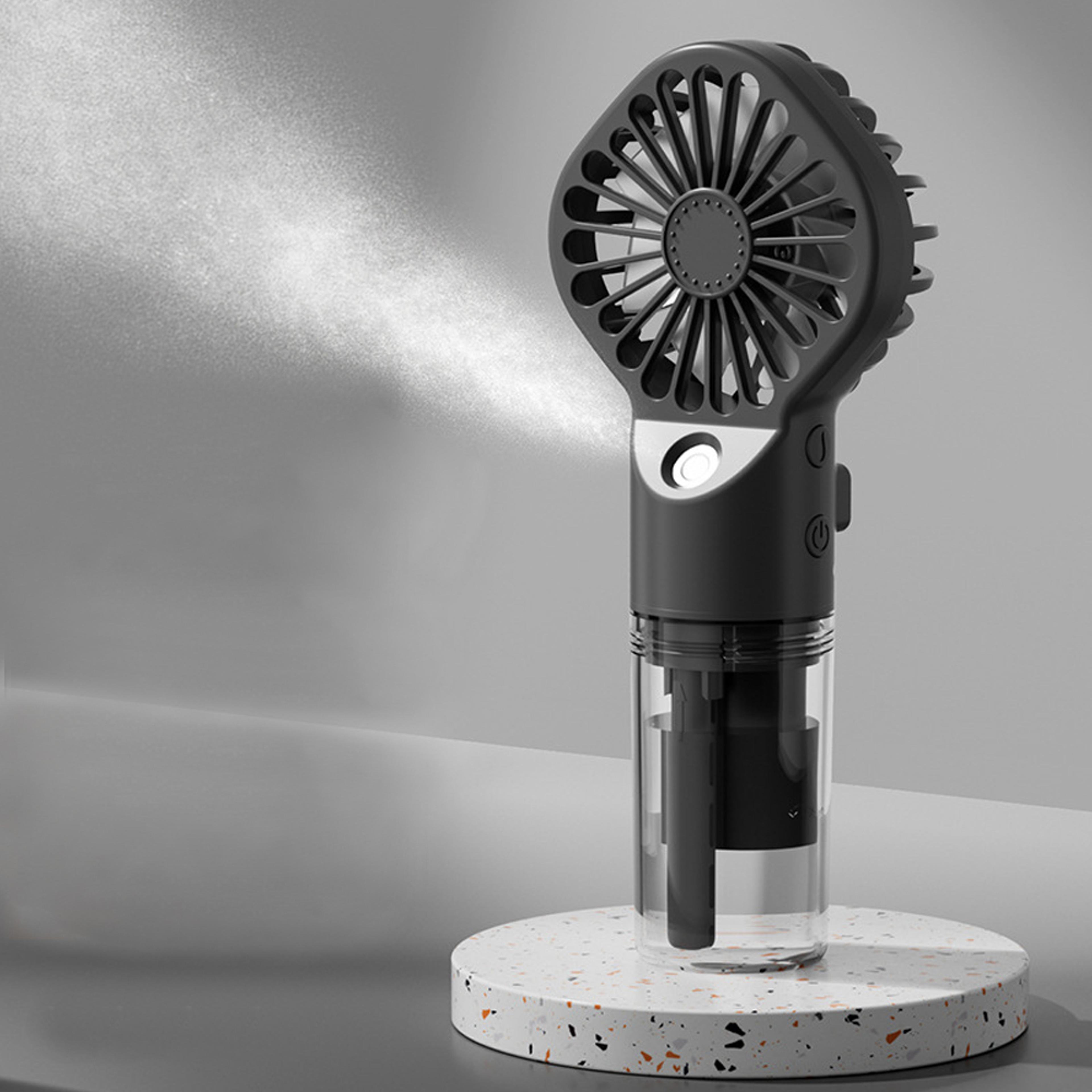 Portable Misting Fan With USB Rechargeable Battery Speed Handheld Personal Cooling Fan 7