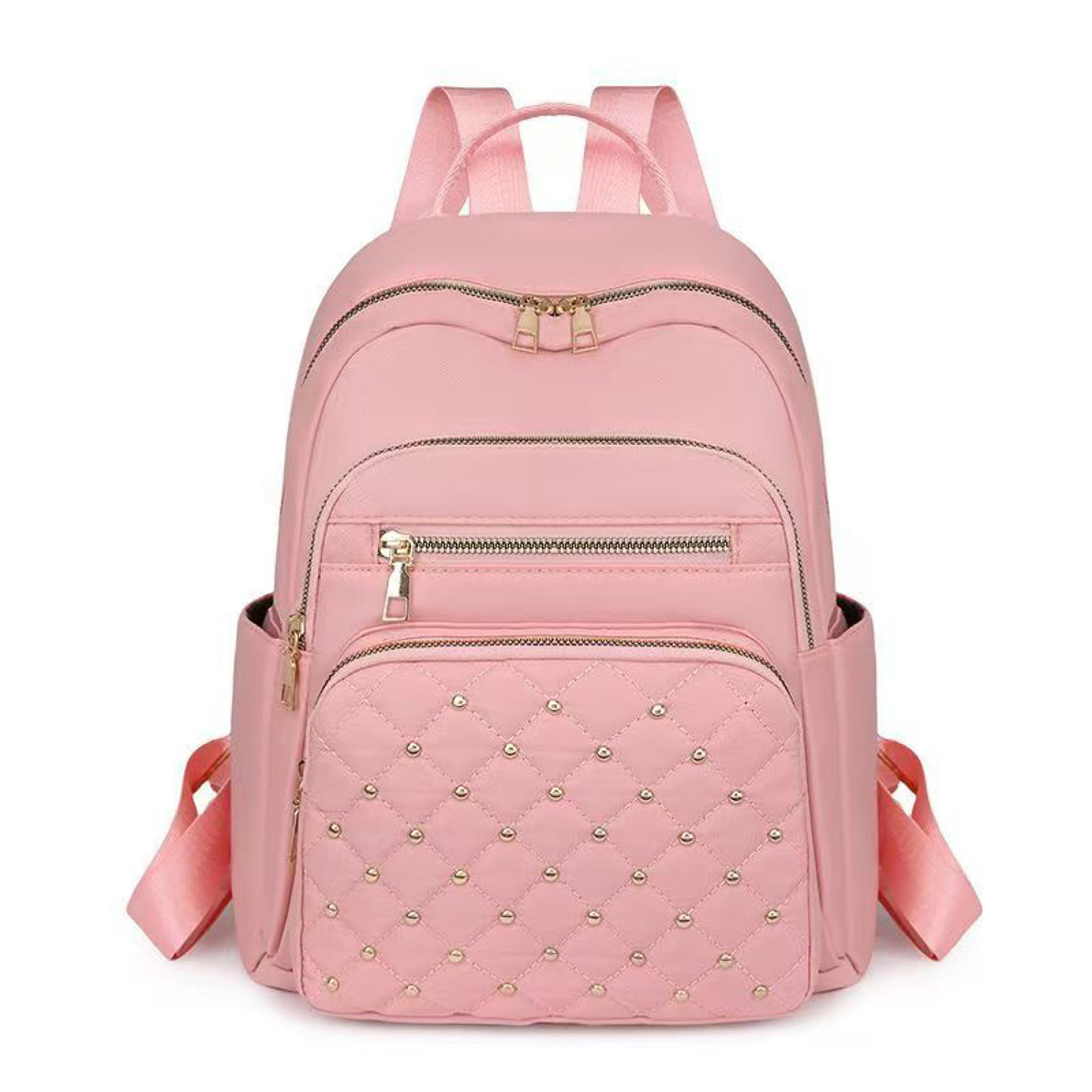 Soft Fabric Womens Backpack With Side Pockets Lightweight Casual Everyday Rucksack 3