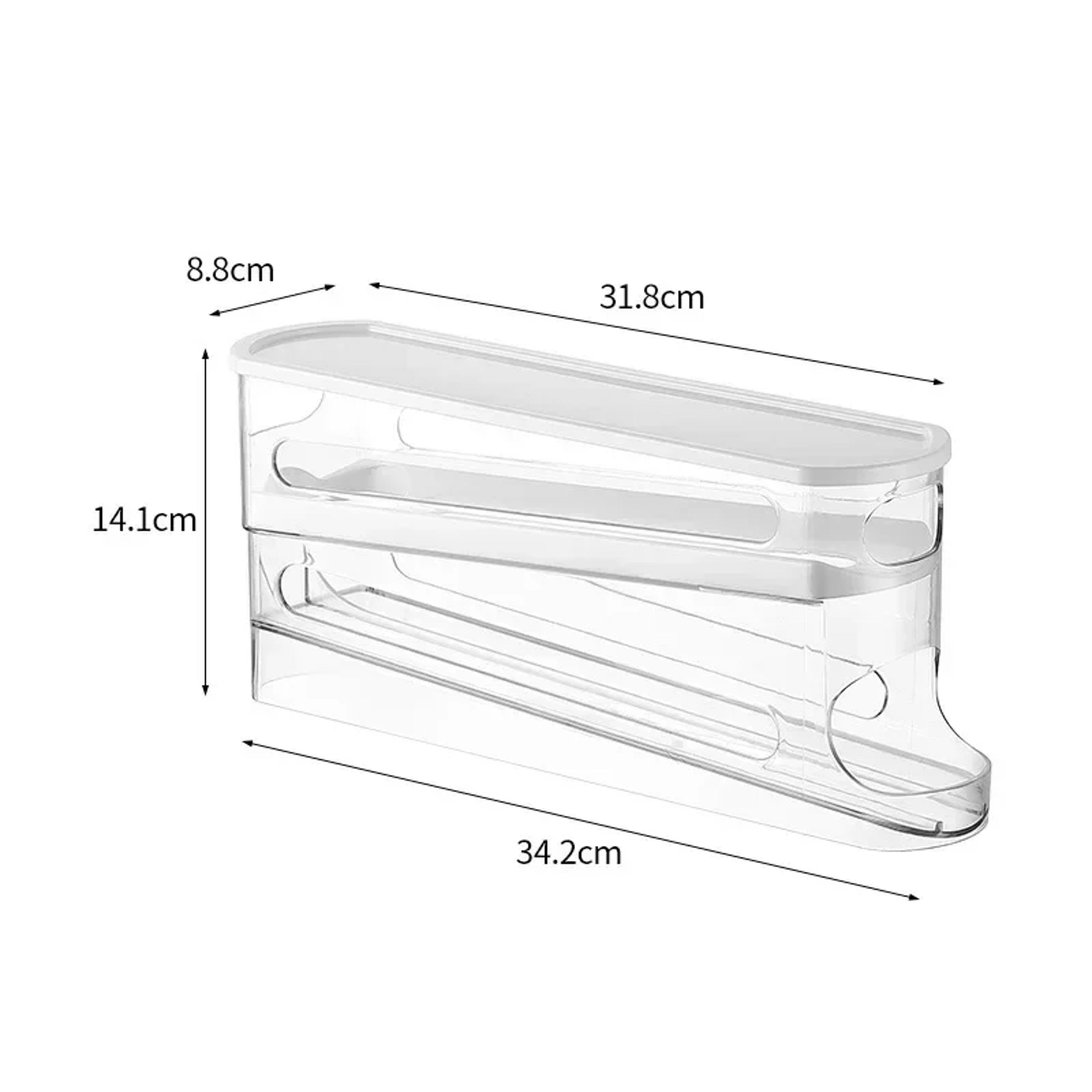Automatic Rolling Egg Dispenser And Refrigerator Egg Organizer 2
