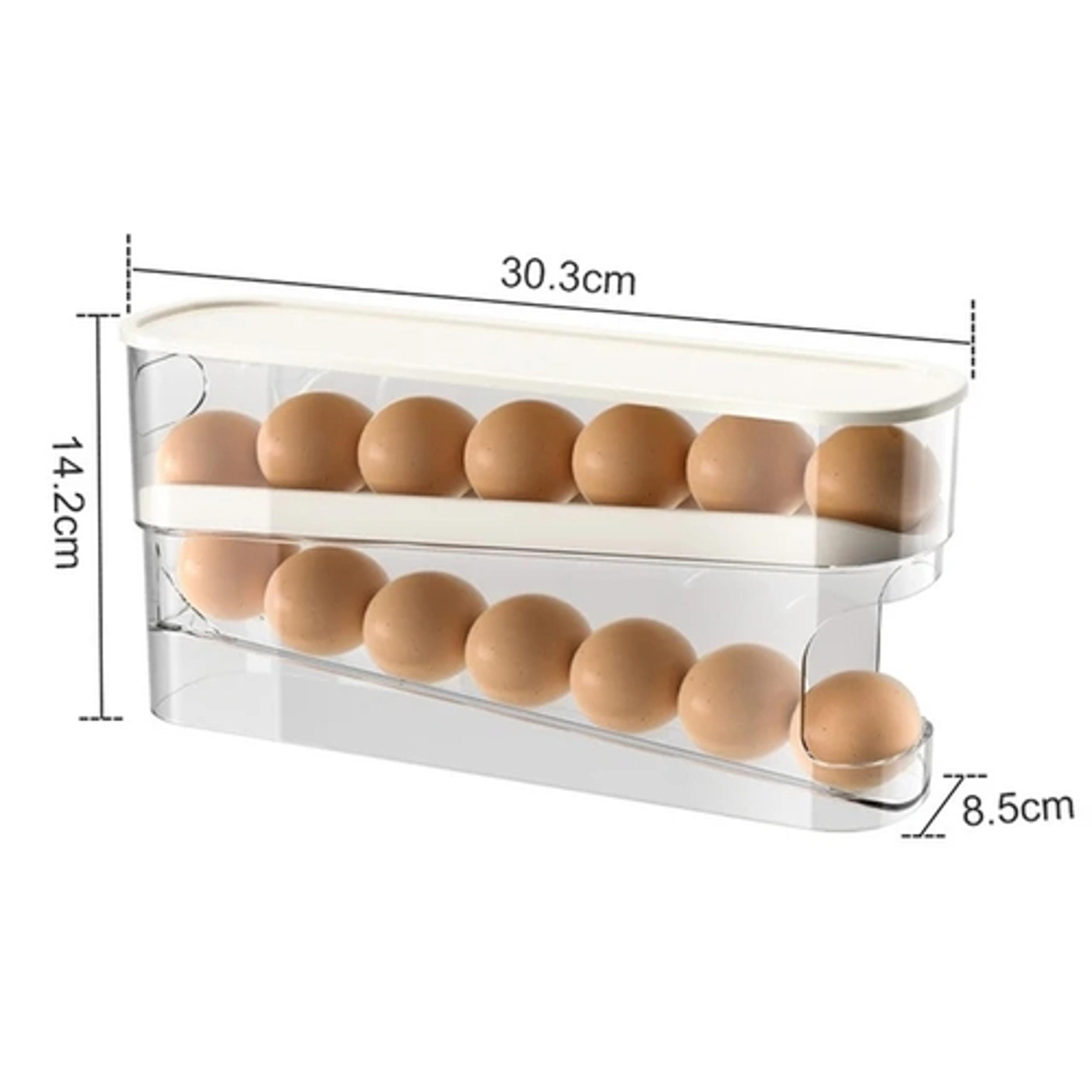 Automatic Rolling Egg Dispenser And Refrigerator Egg Organizer 6