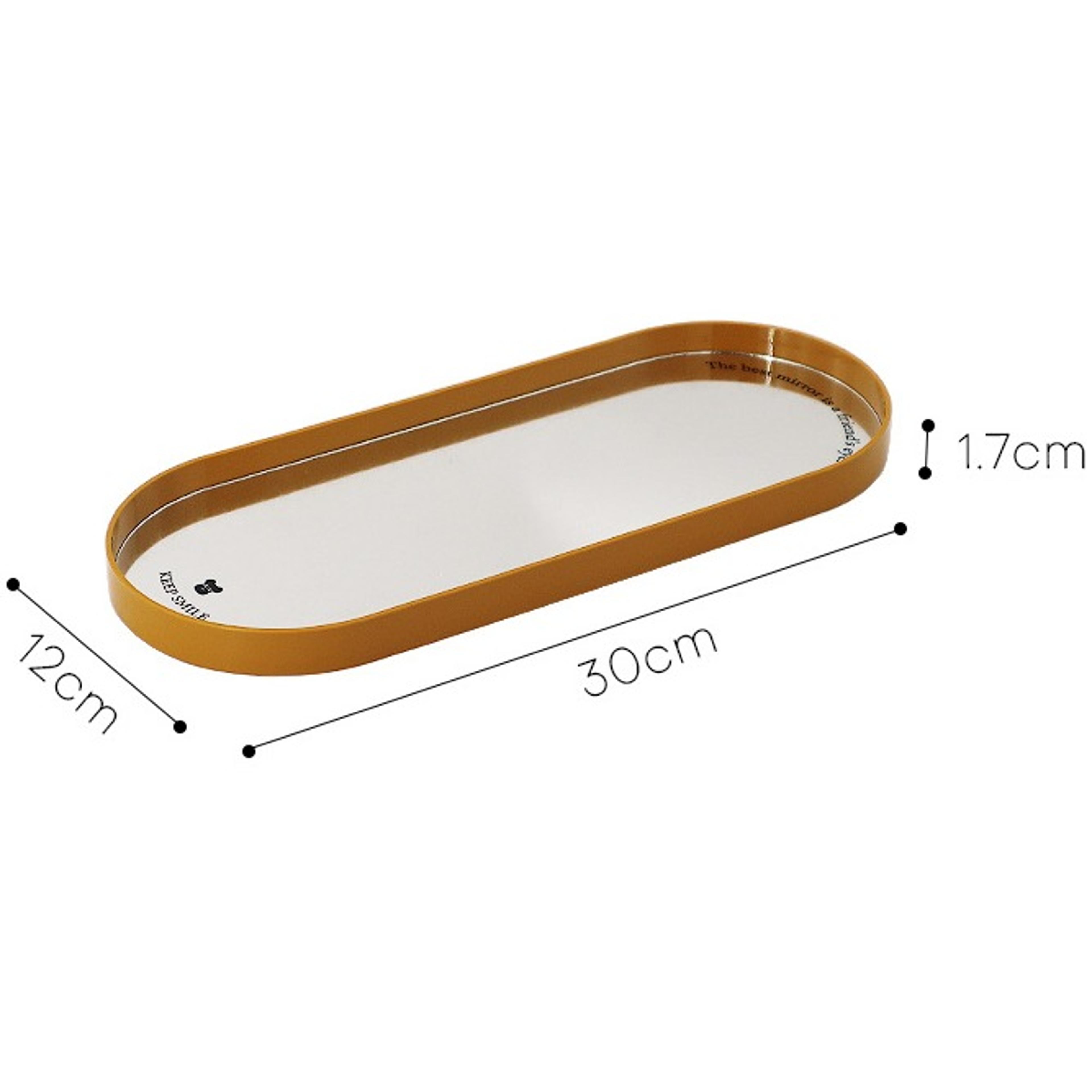 Glass Mirror Decorative Storage Tray For Makeup Dessert Plate Jewelry Necklace Bracelet Table Perfum