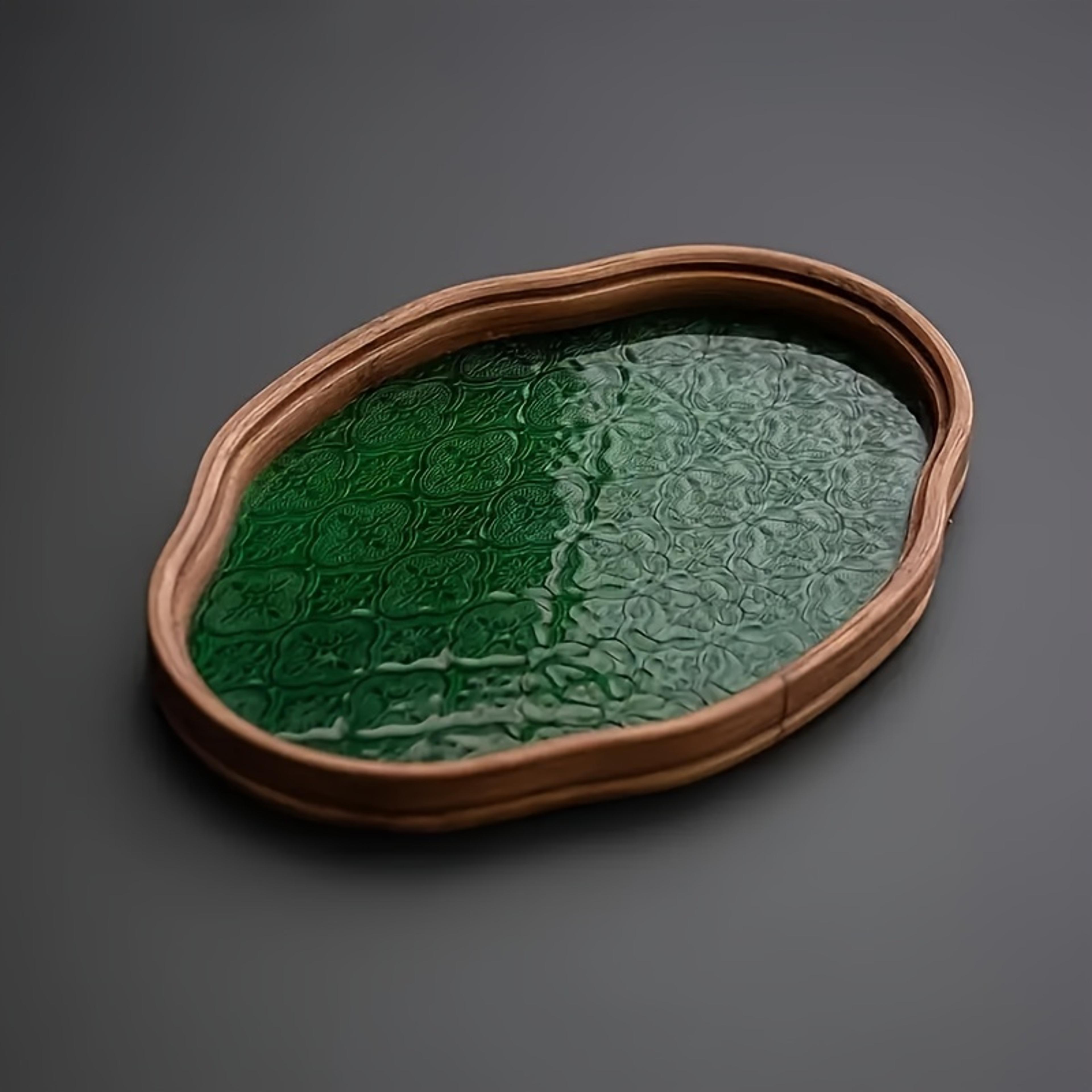 Elegant Glass Tea Tray For Kung Fu Tea Cosmetics And Desktop Storage 2
