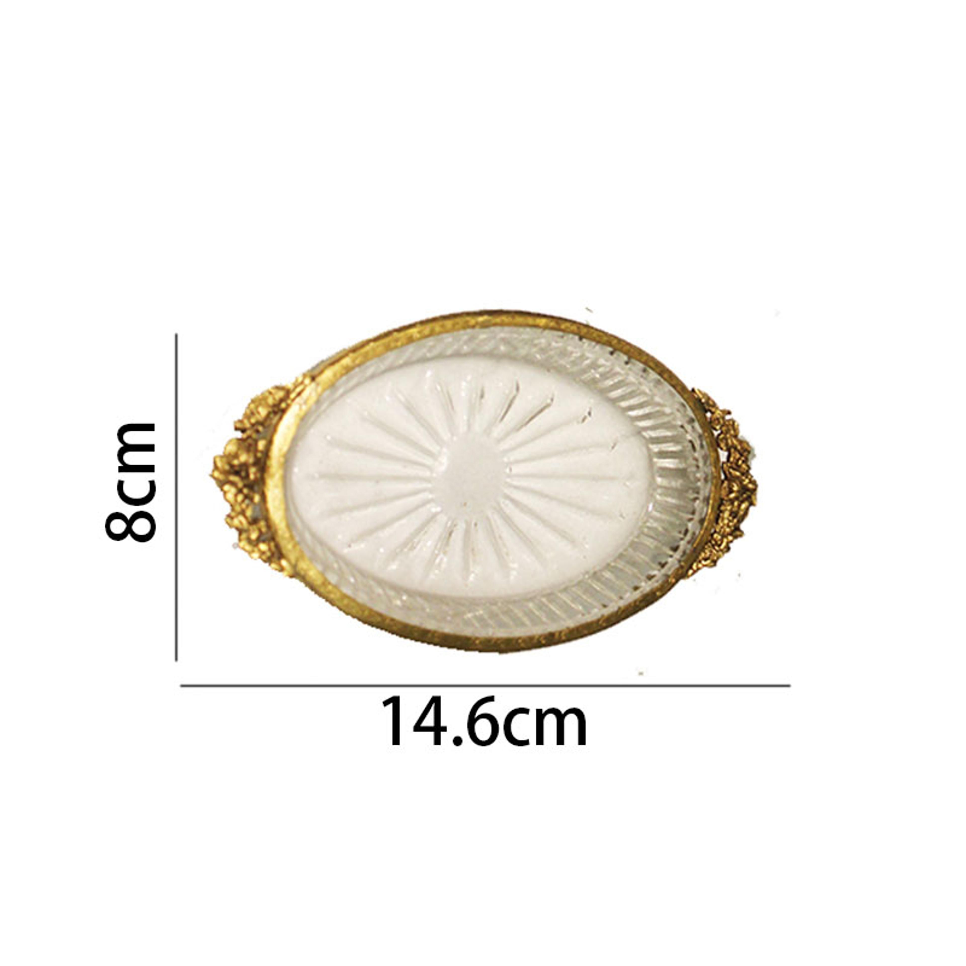 Vintage Relief Glass Soap Dish And Vanity Tray For Elegant Bathroom Decor 1