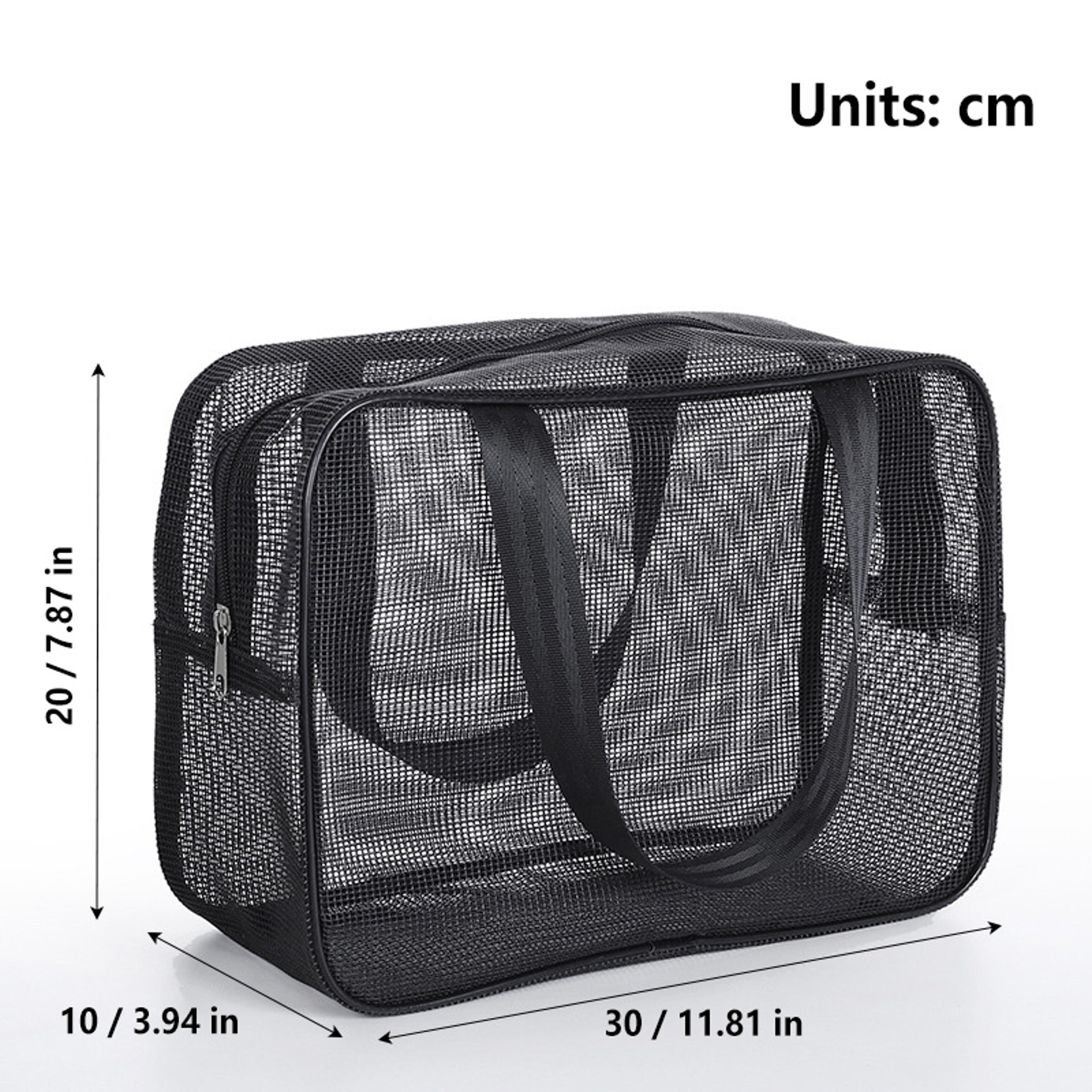 Dual Zip Mesh Shower Caddy Large Capacity Portable Toiletry Organizer Bag 3