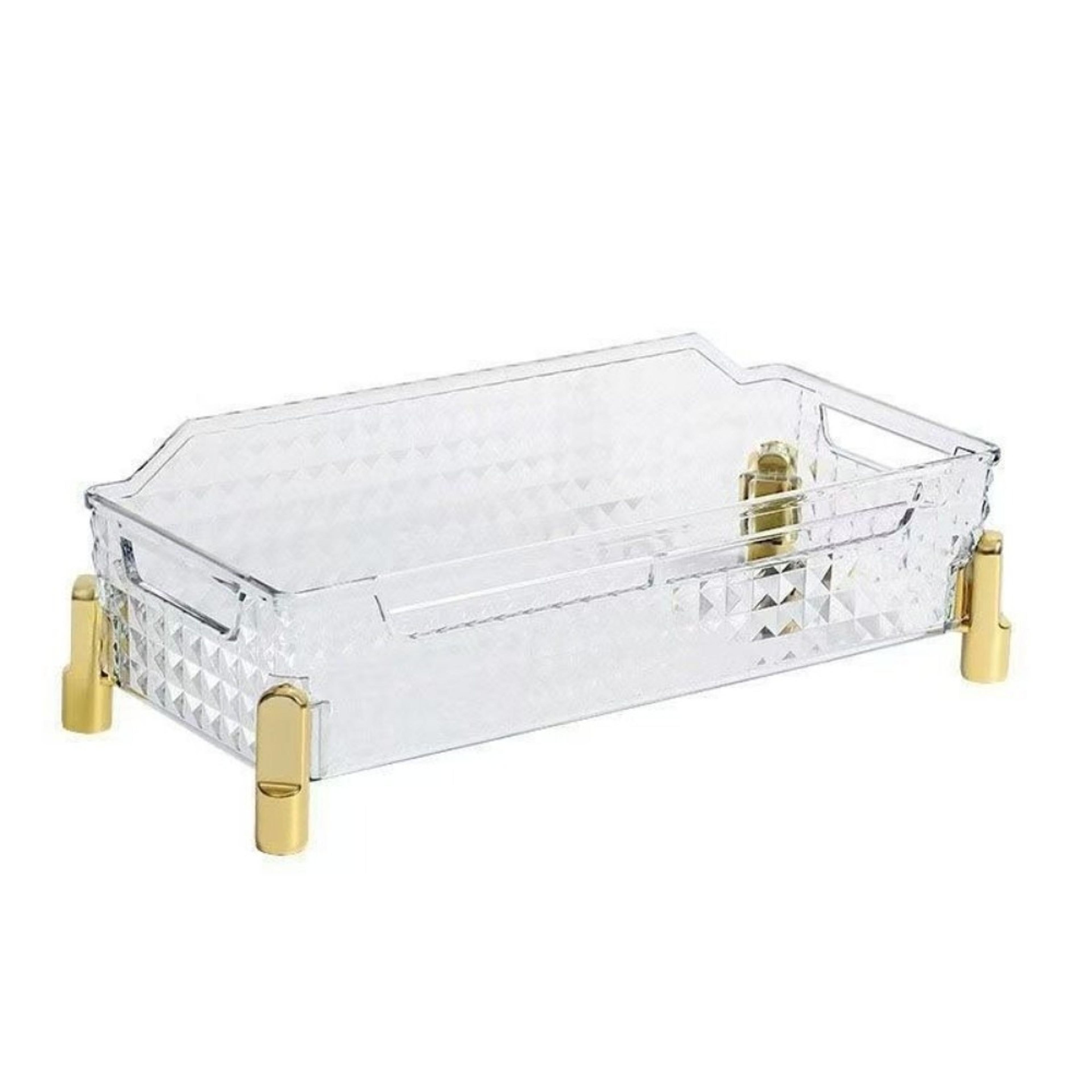 Luxe Clear Makeup Organizer Large Capacity Cosmetic Storage Box For Vanity  Skincare 6