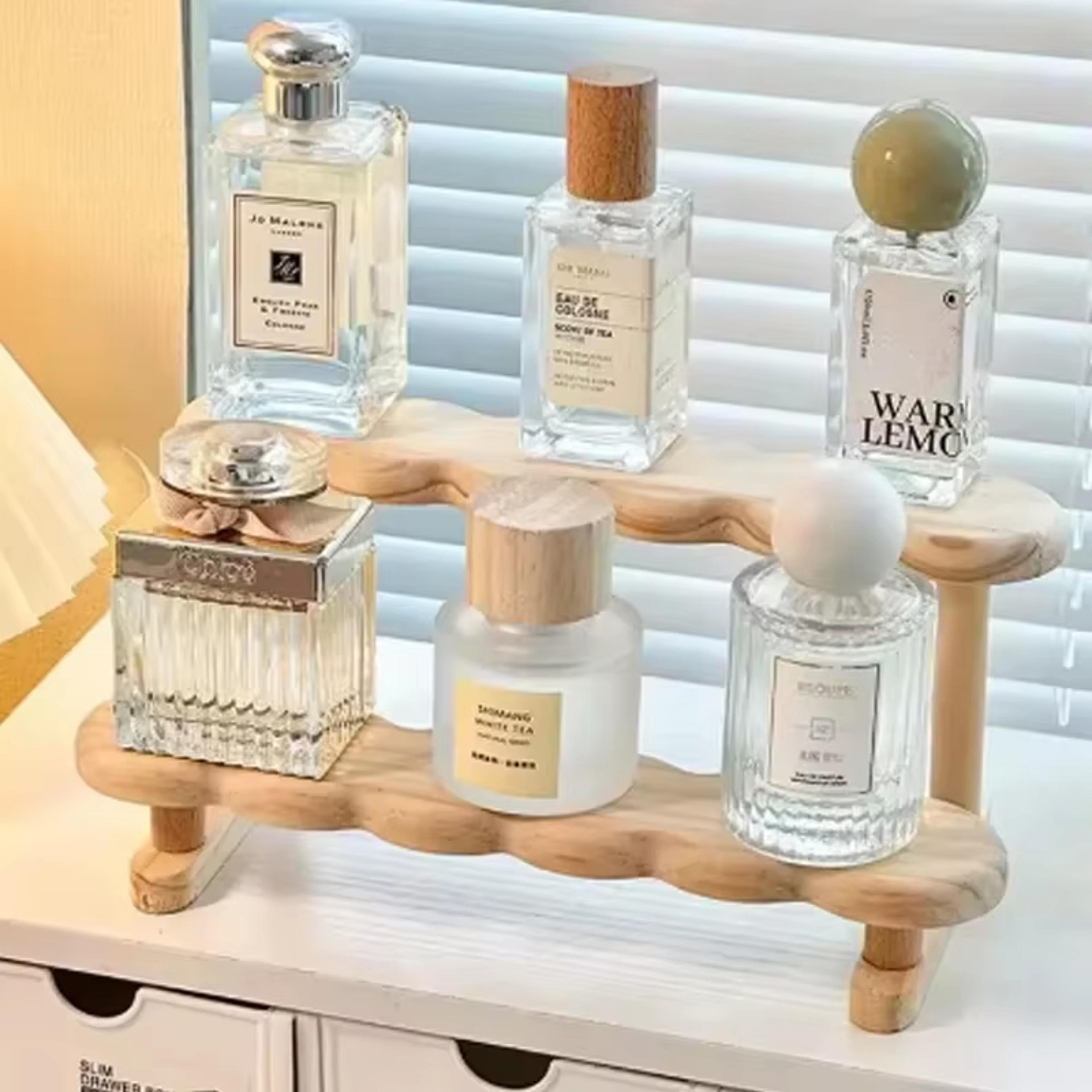 Wooden Display Riser And Perfume Organizer For Collectibles  Decor 2