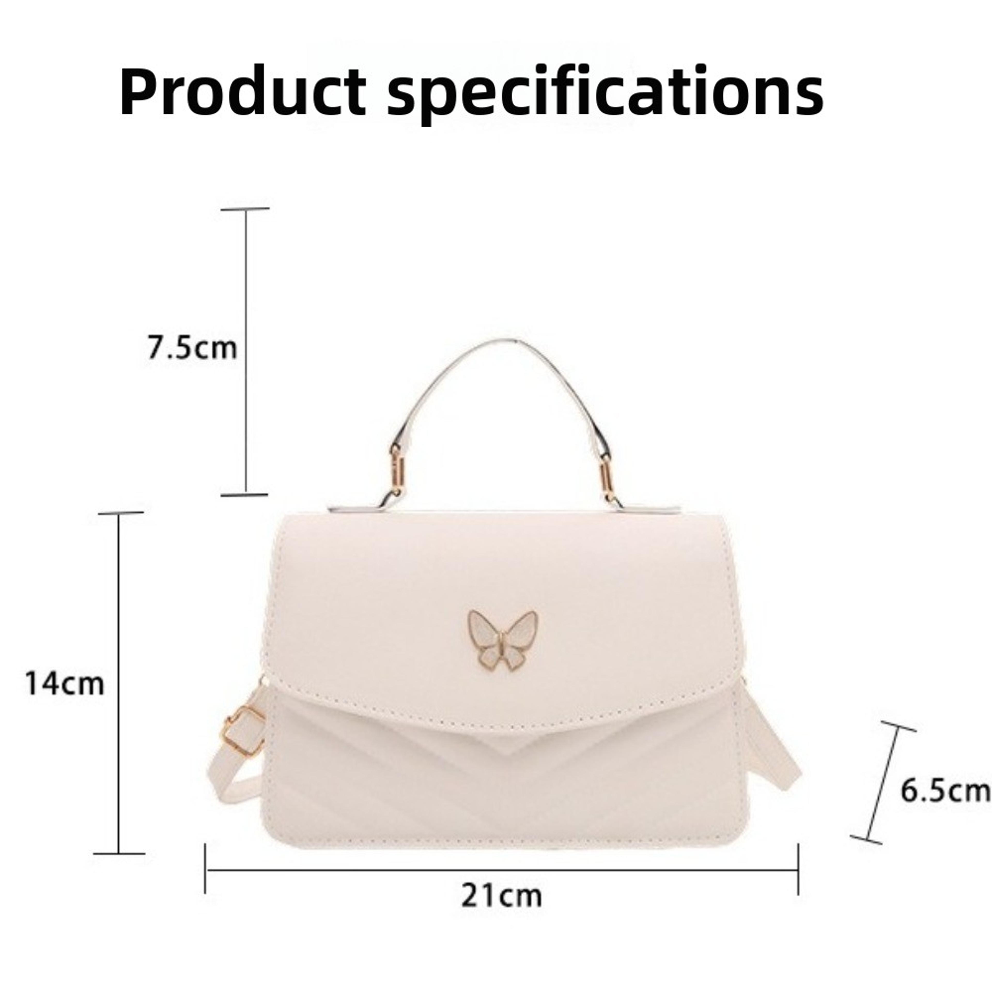 Everyday Chic Womens PU Leather Handbag Large Capacity Square Tote Bag 4