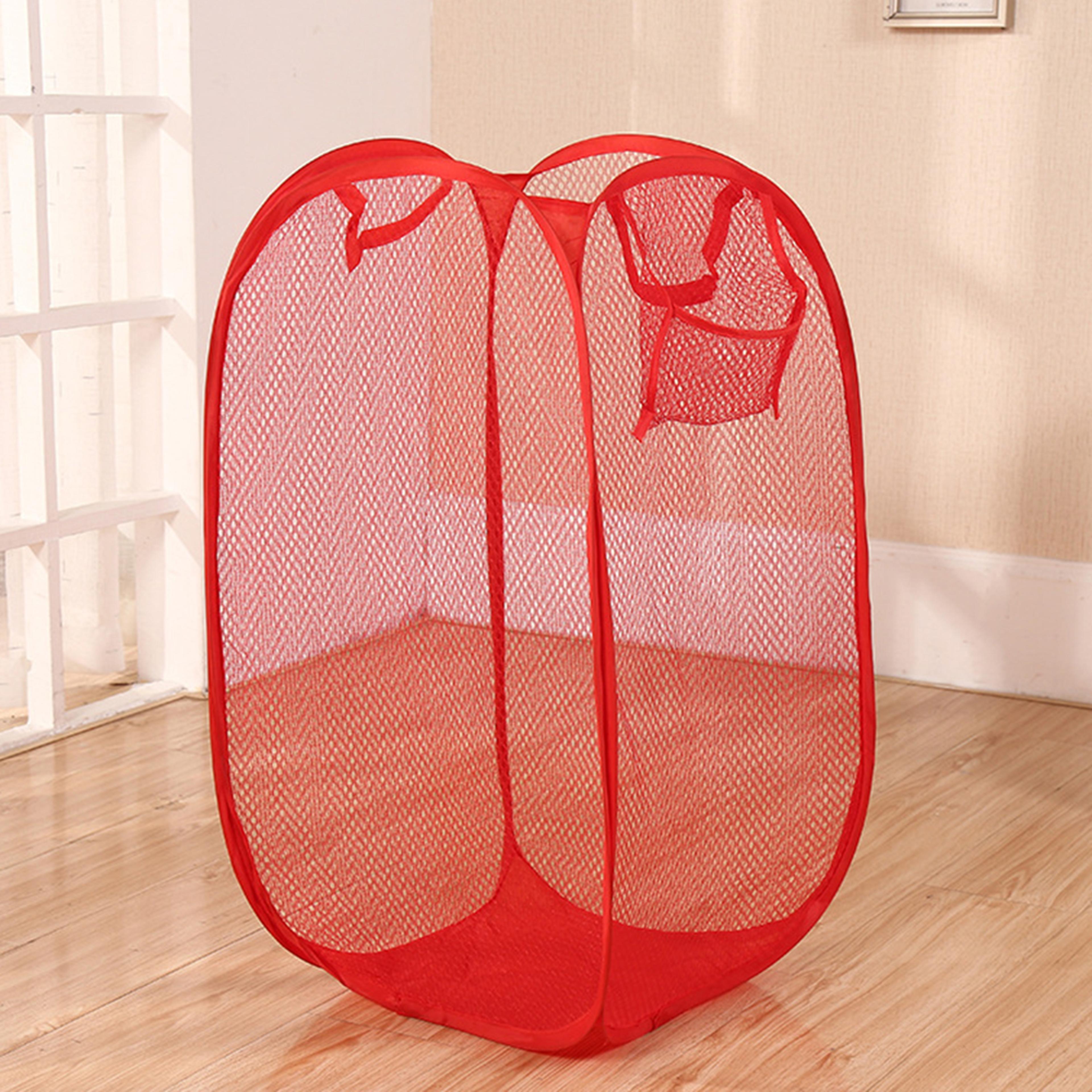 Breathable Mesh Laundry Hamper Large Foldable Laundry Basket 1