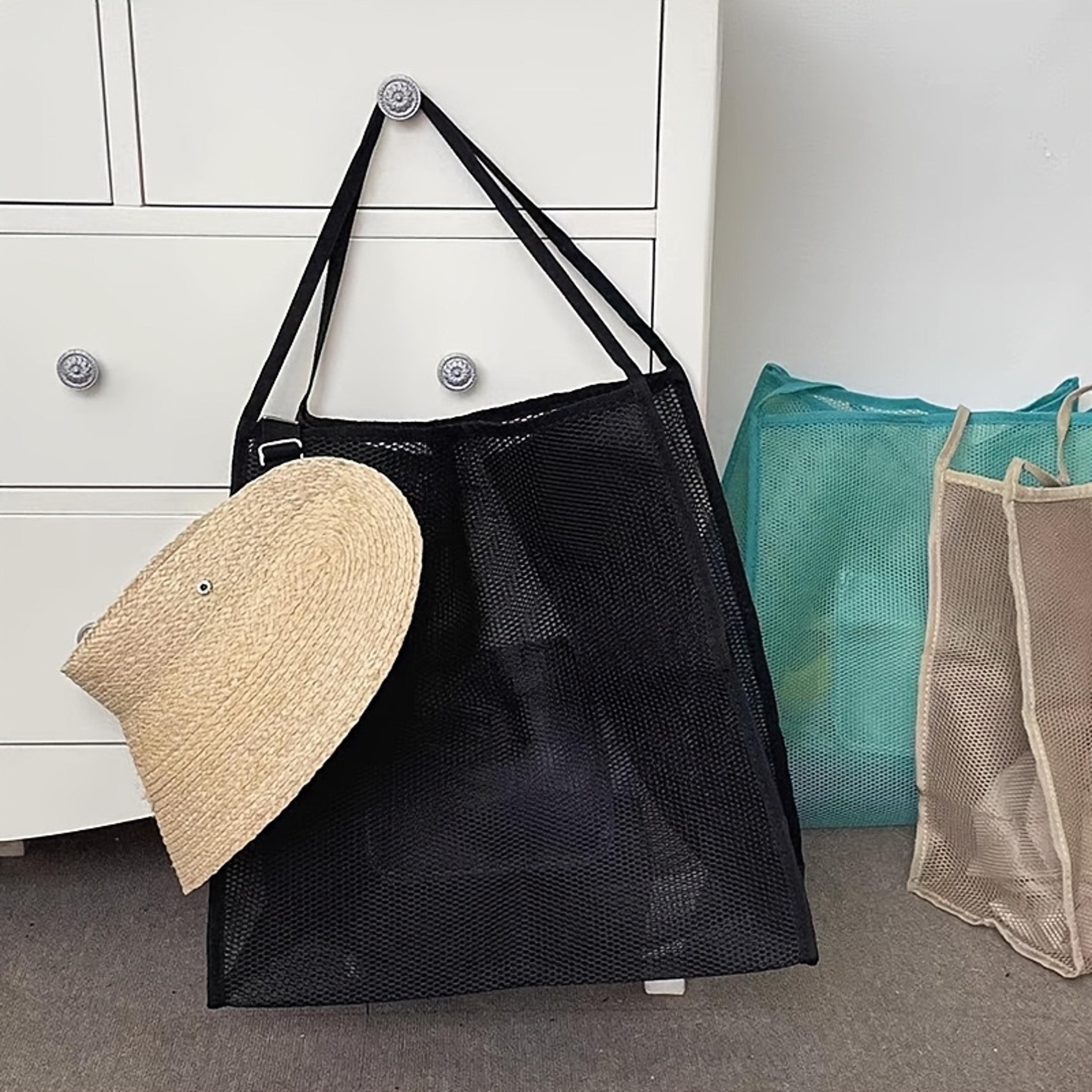 Beach Bag Foldable Over Sized Beach Tote For Toys Towels And Family Beach Gear 2