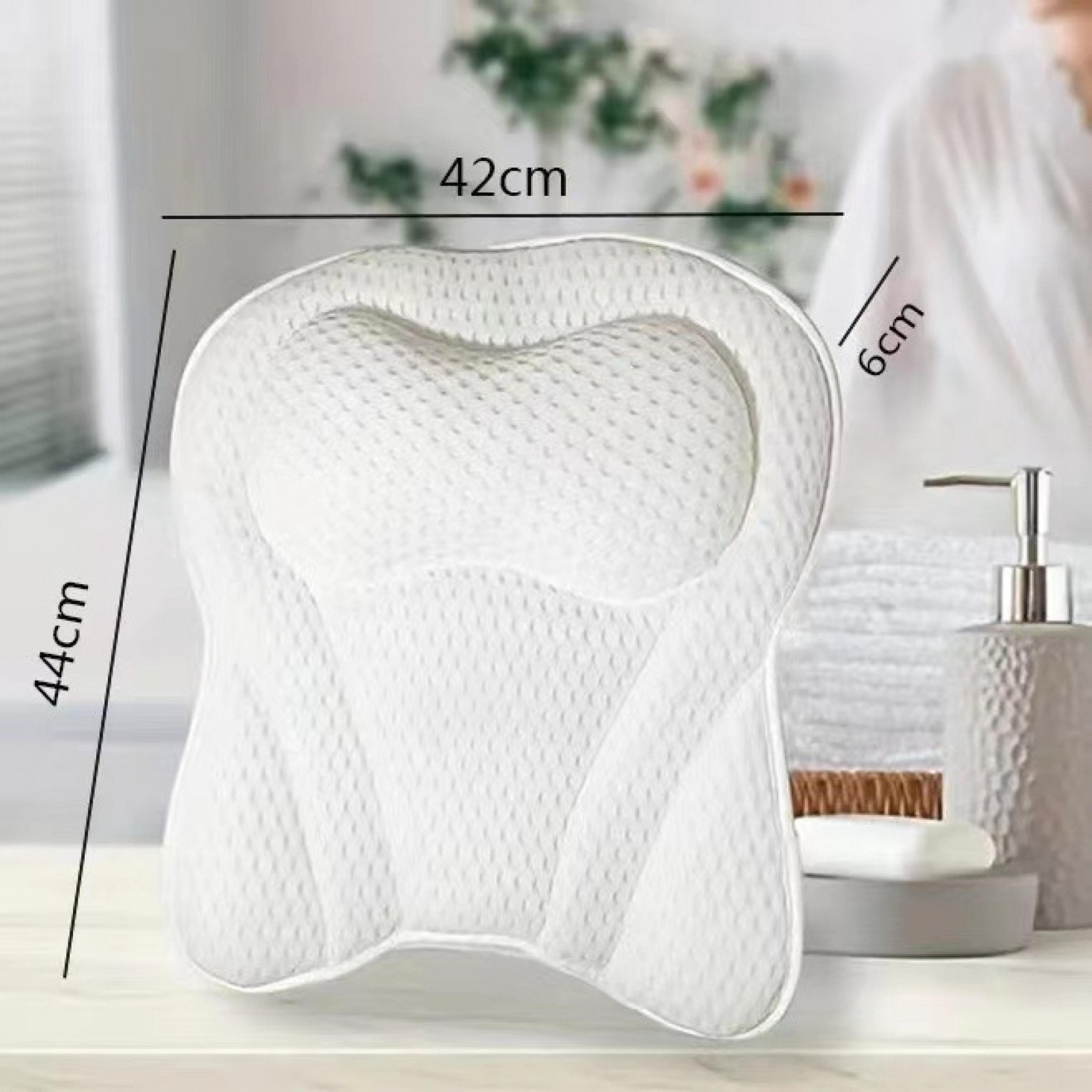 Luxury Bathtub Pillow For Neck And Back Support With Strong Suction Cups 5