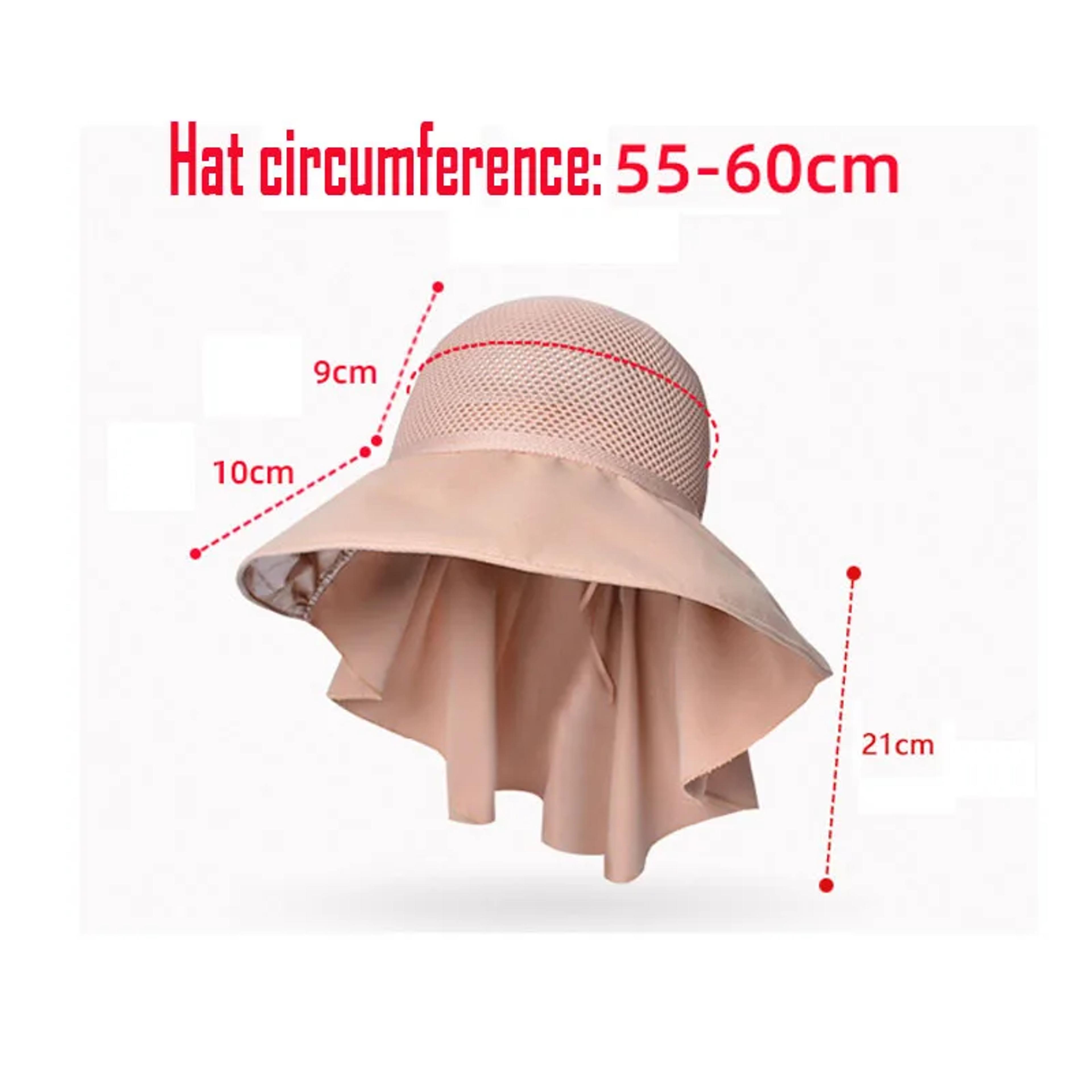 Womens Wide Brim Sun Hat With Breathable Mesh And Neck Cover For Beach And Travel 4