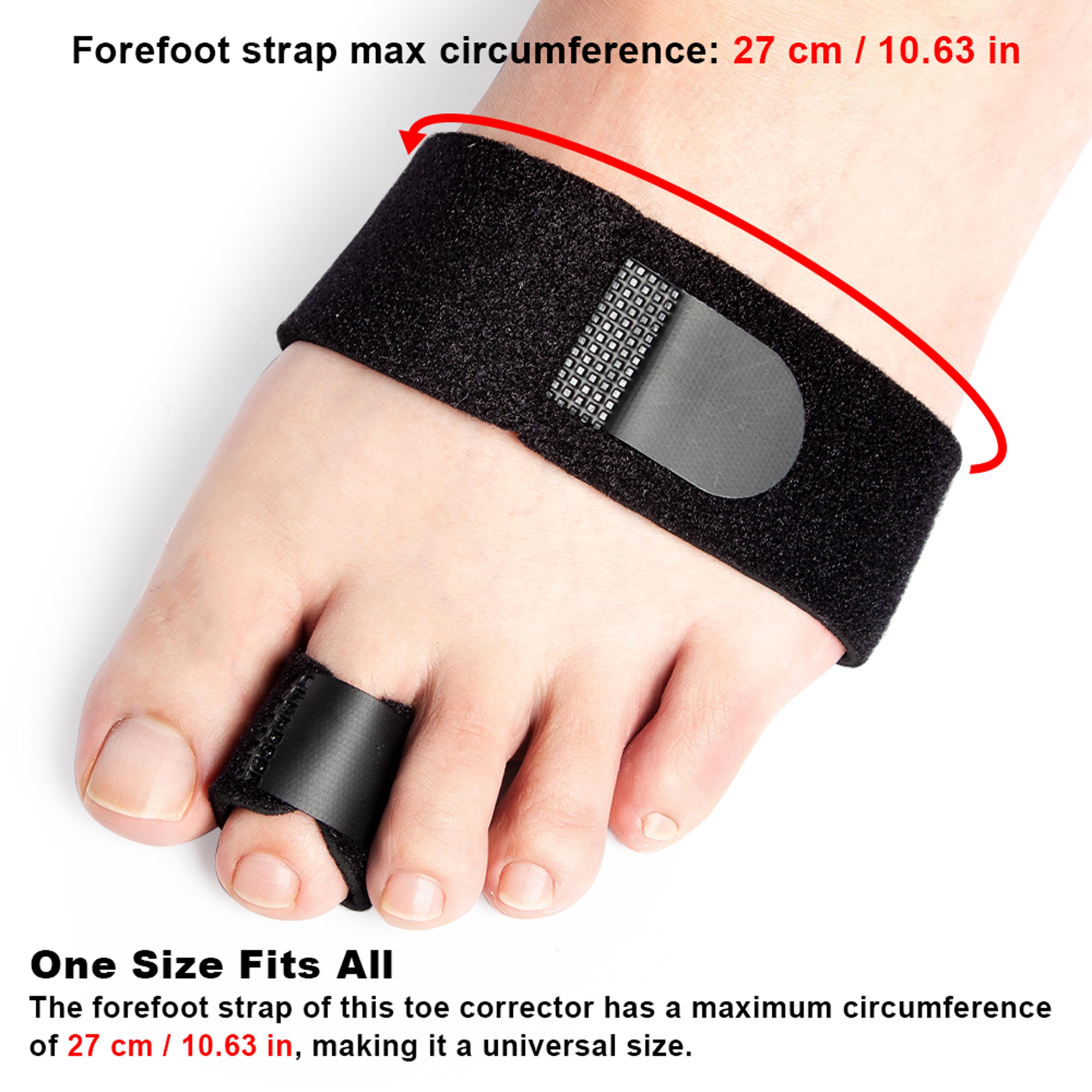 Adjustable Toe Splint Straightener And Hammer Toe Corrector For Crooked Bent And Injured Toes 2