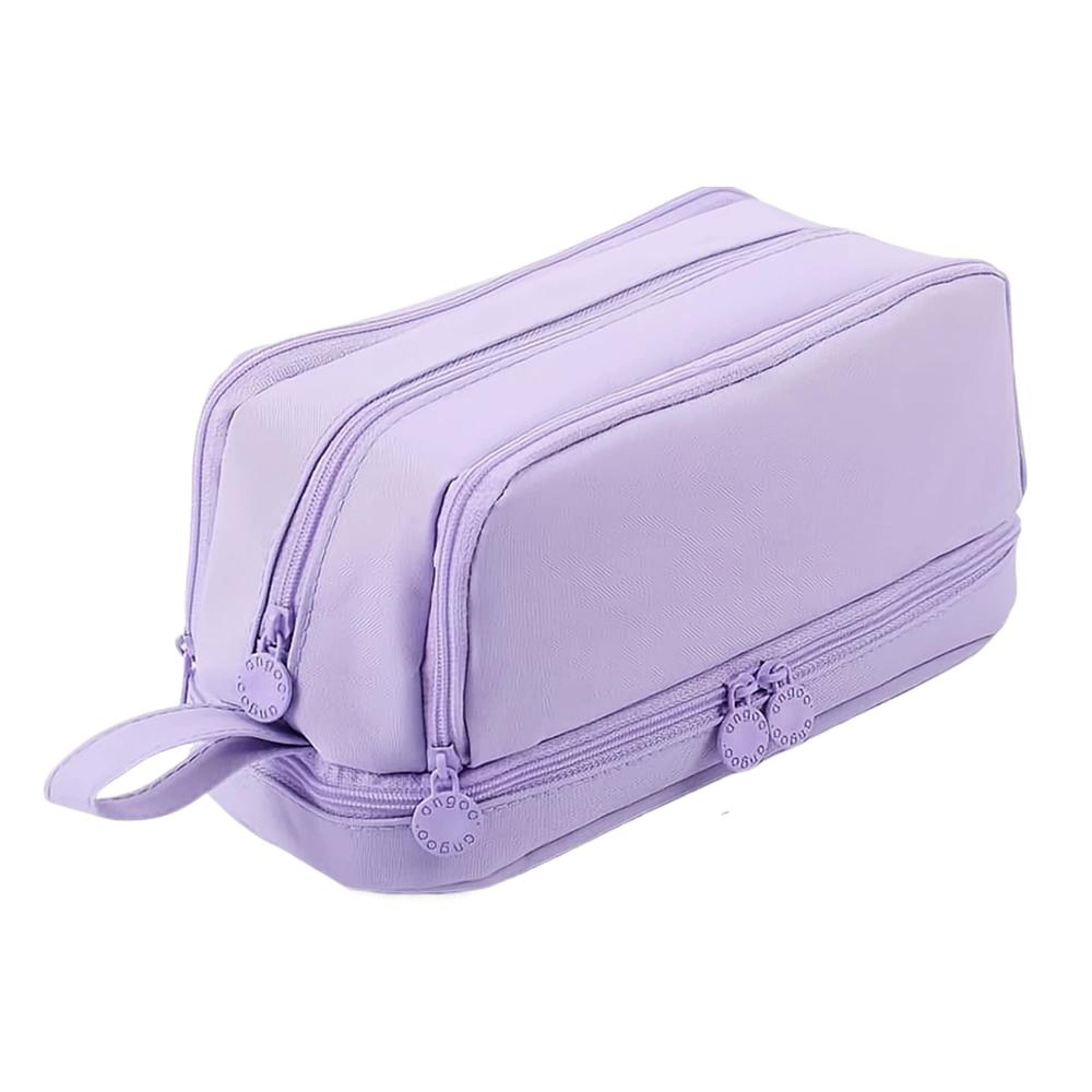 Macaron Large Capacity Pencil Case With Multi Compartment Storage And Zipper Closure 3