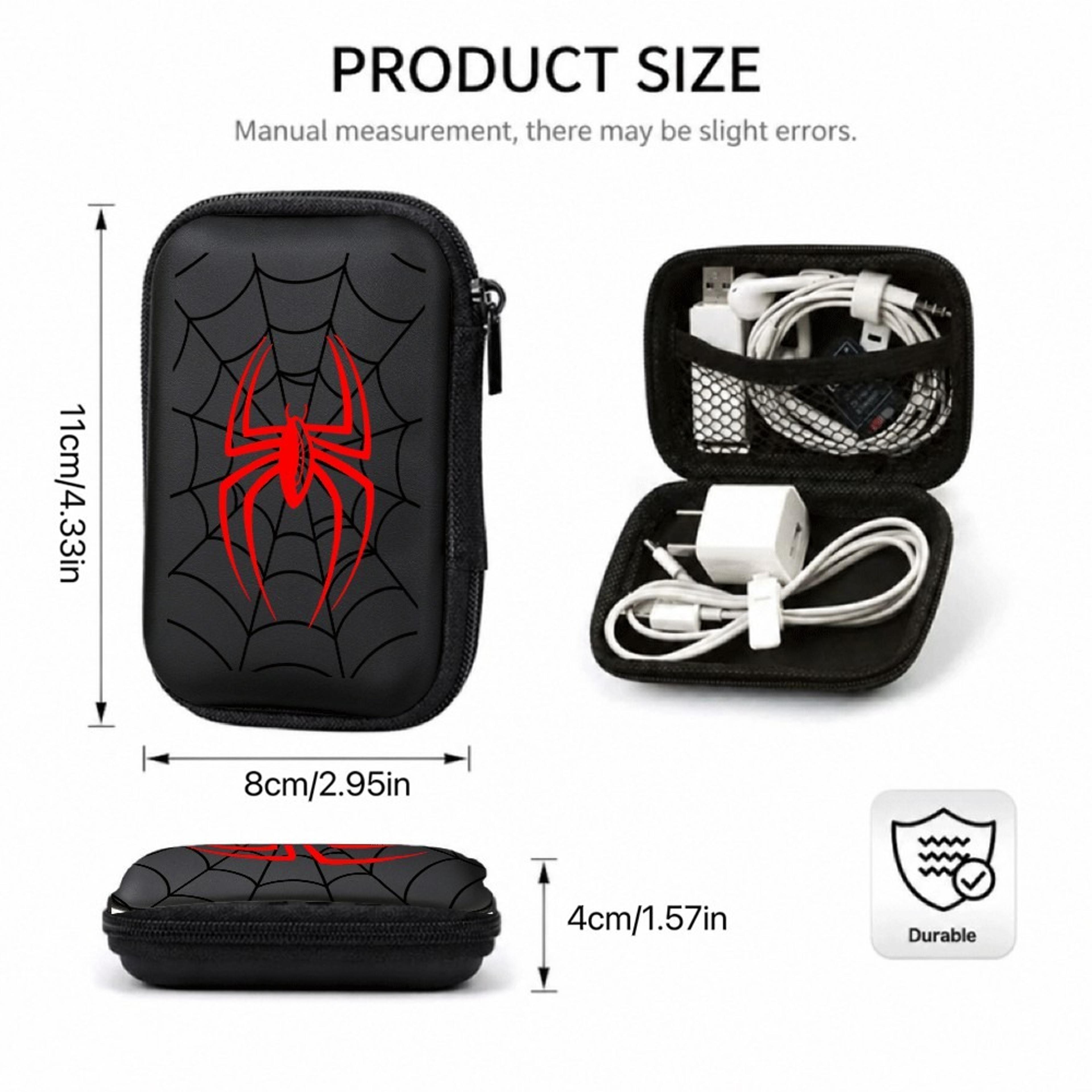 Red Spider EVA Hard Shell Electronics Organizer And Cable Travel Case 3