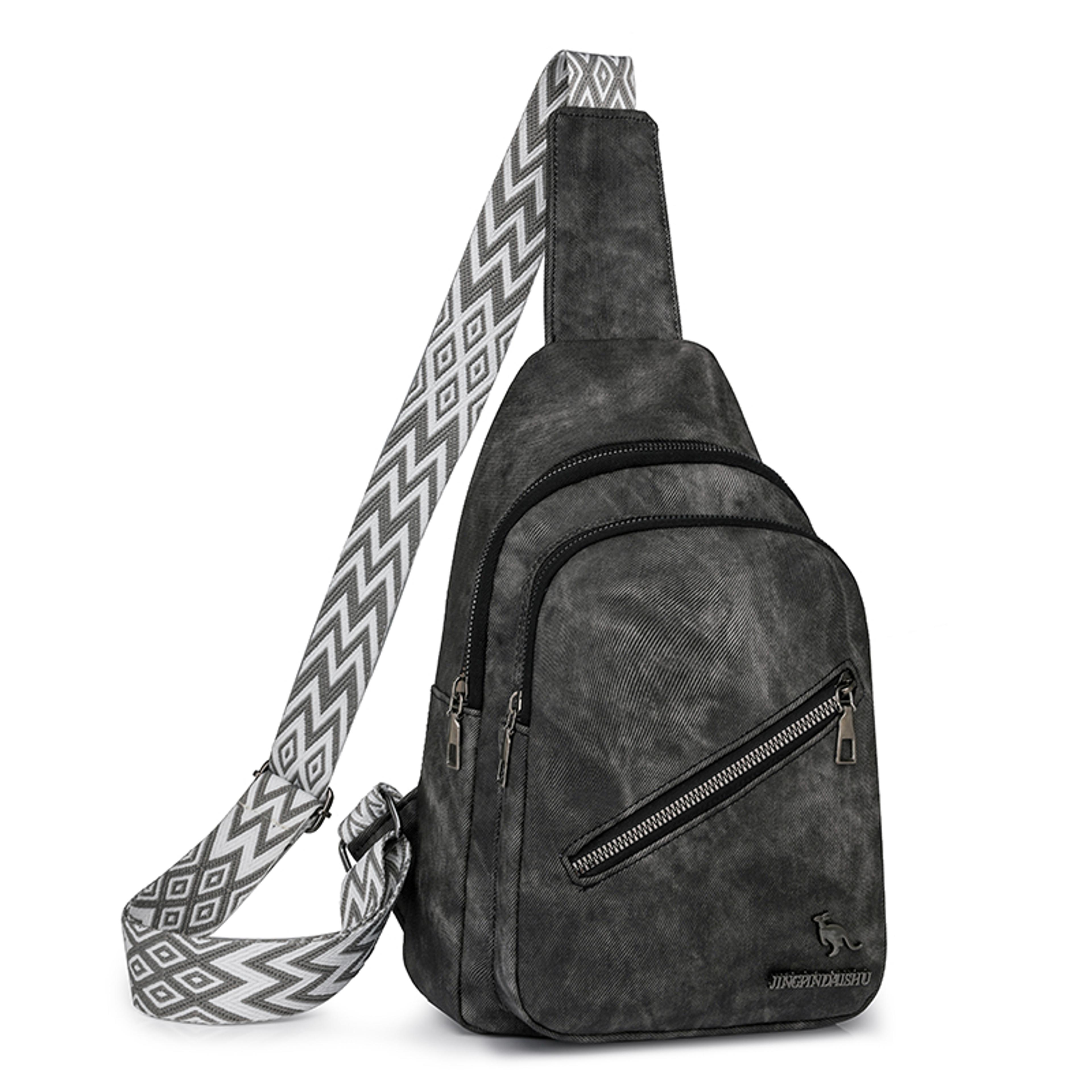 Womens Water Proof Crossbody Chest Bag Large Capacity Multi Functional Sling Bag 2