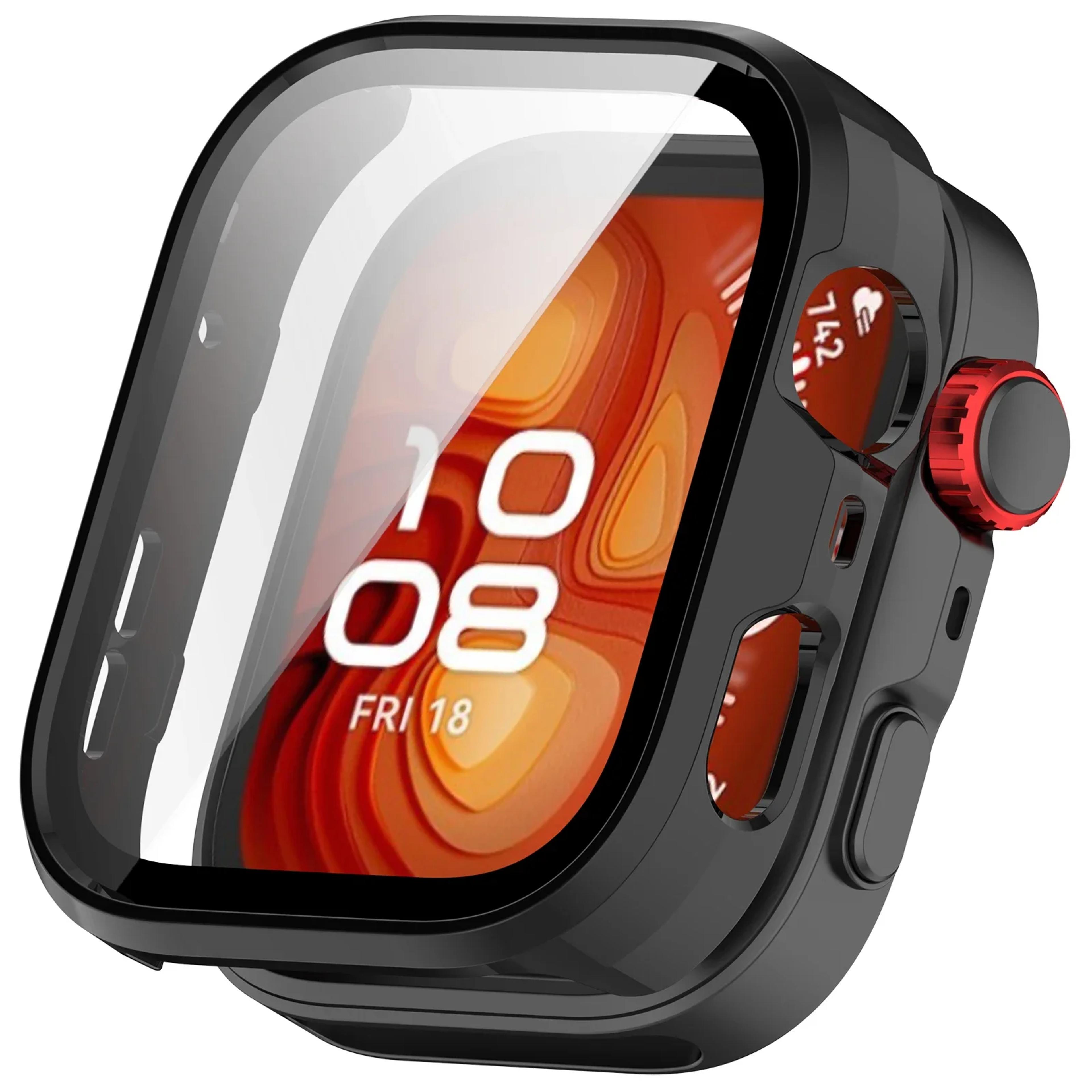 Watch Fit Pro Protective Case With Tempered Glass Screen Protector 0