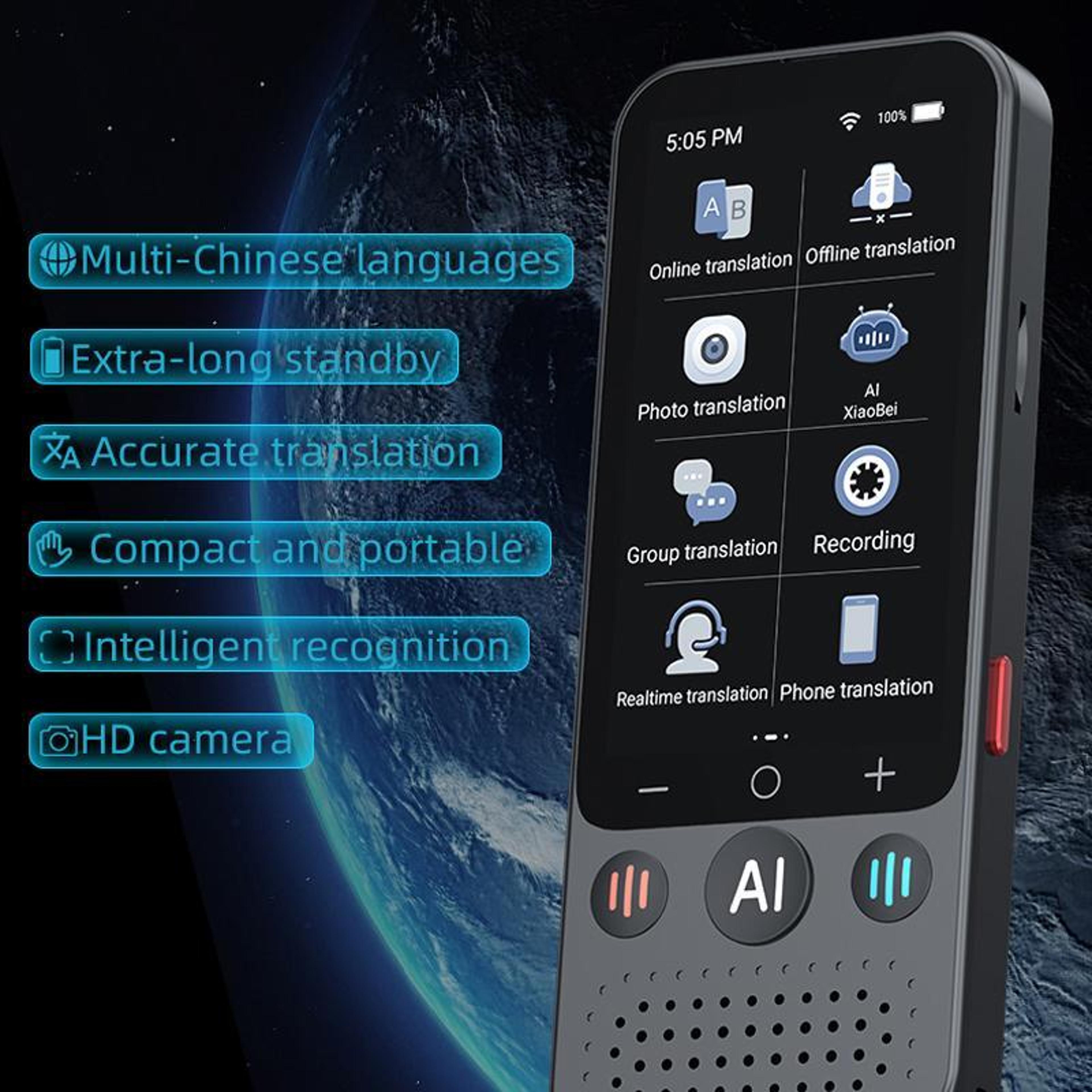 AI Language Translator Device With 139 Online Languages And 31 Inch Screen 5
