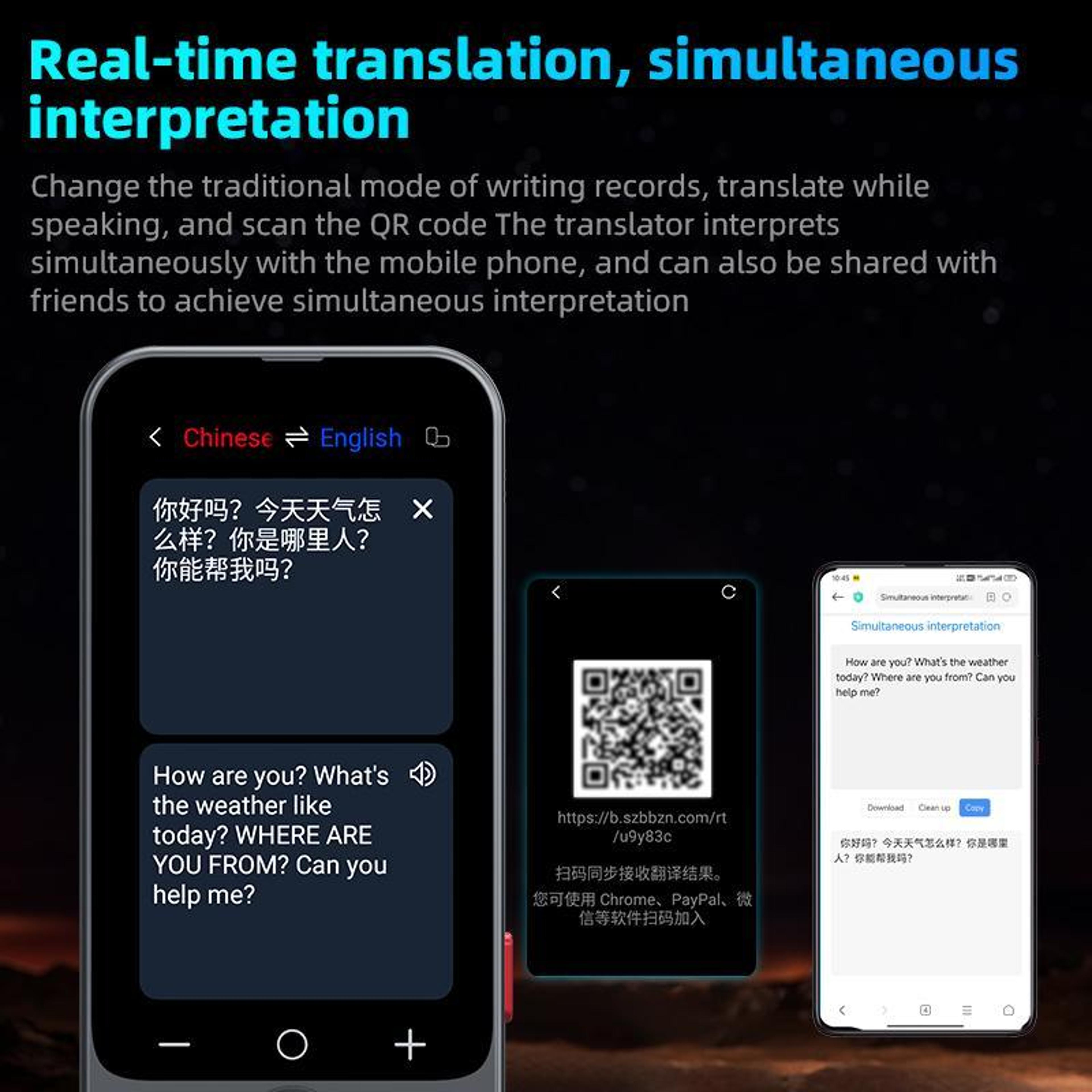AI Language Translator Device With 139 Online Languages And 31 Inch Screen 8