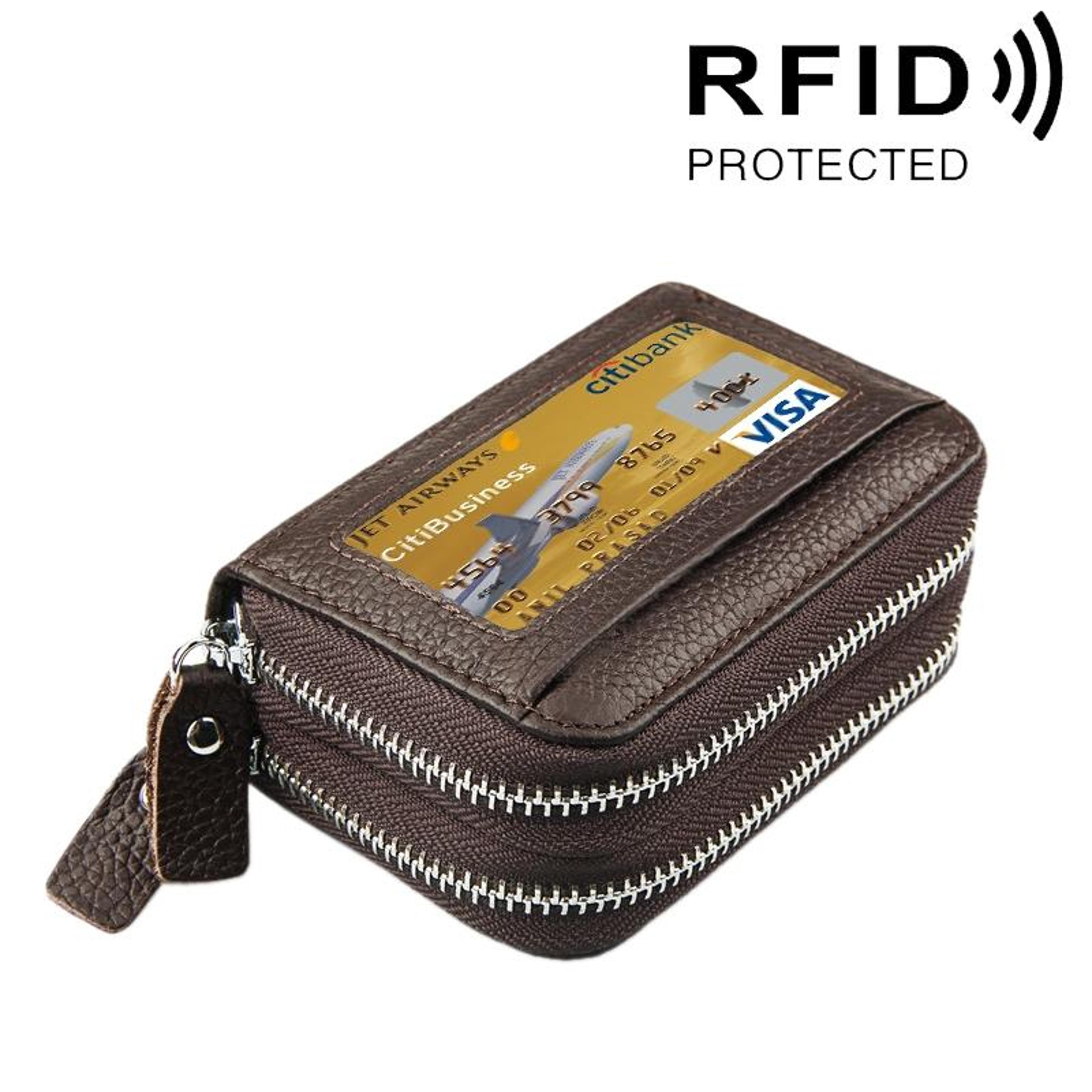 Small Leather Cosmetic Bag With Zipper 3