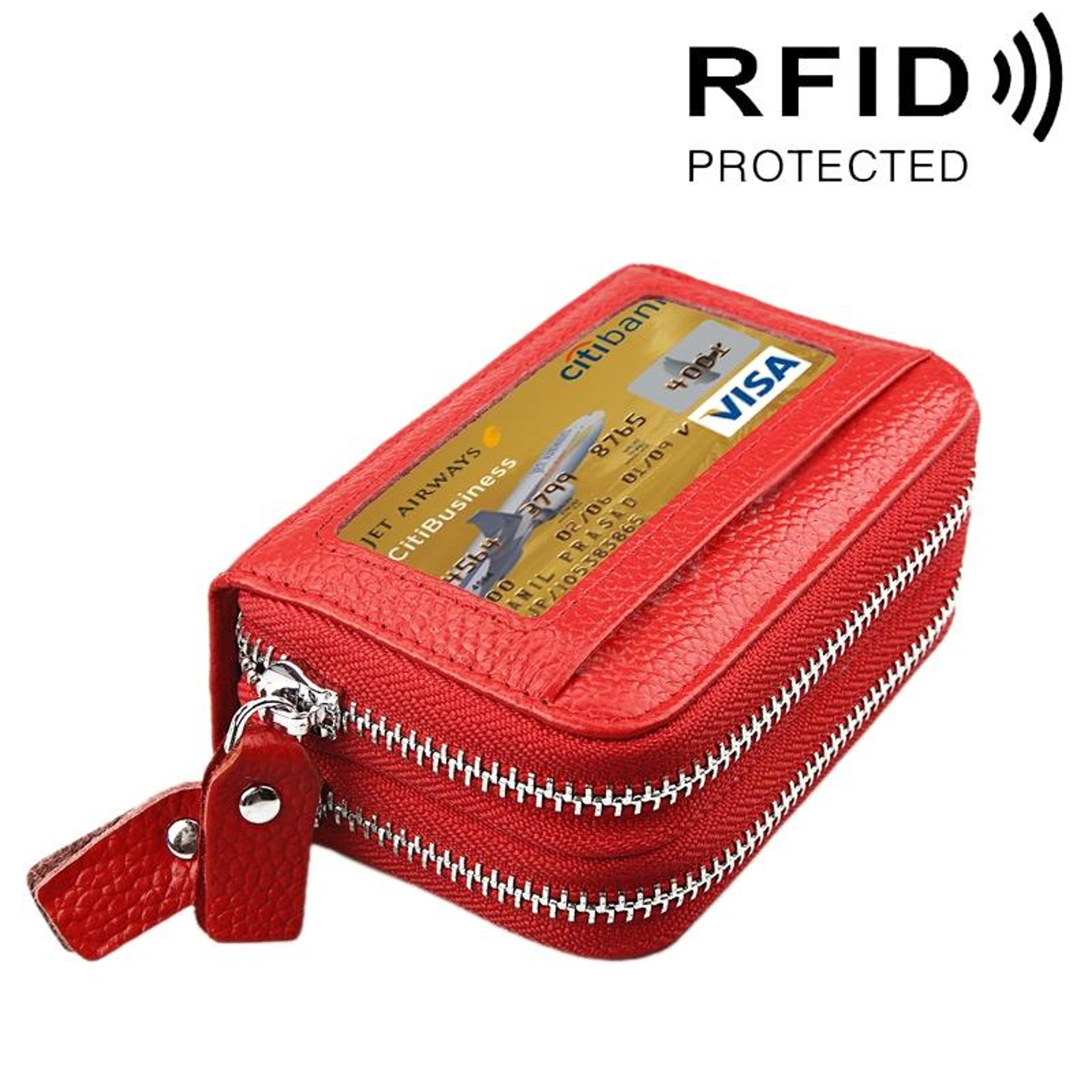 Small Leather Cosmetic Bag With Zipper 11