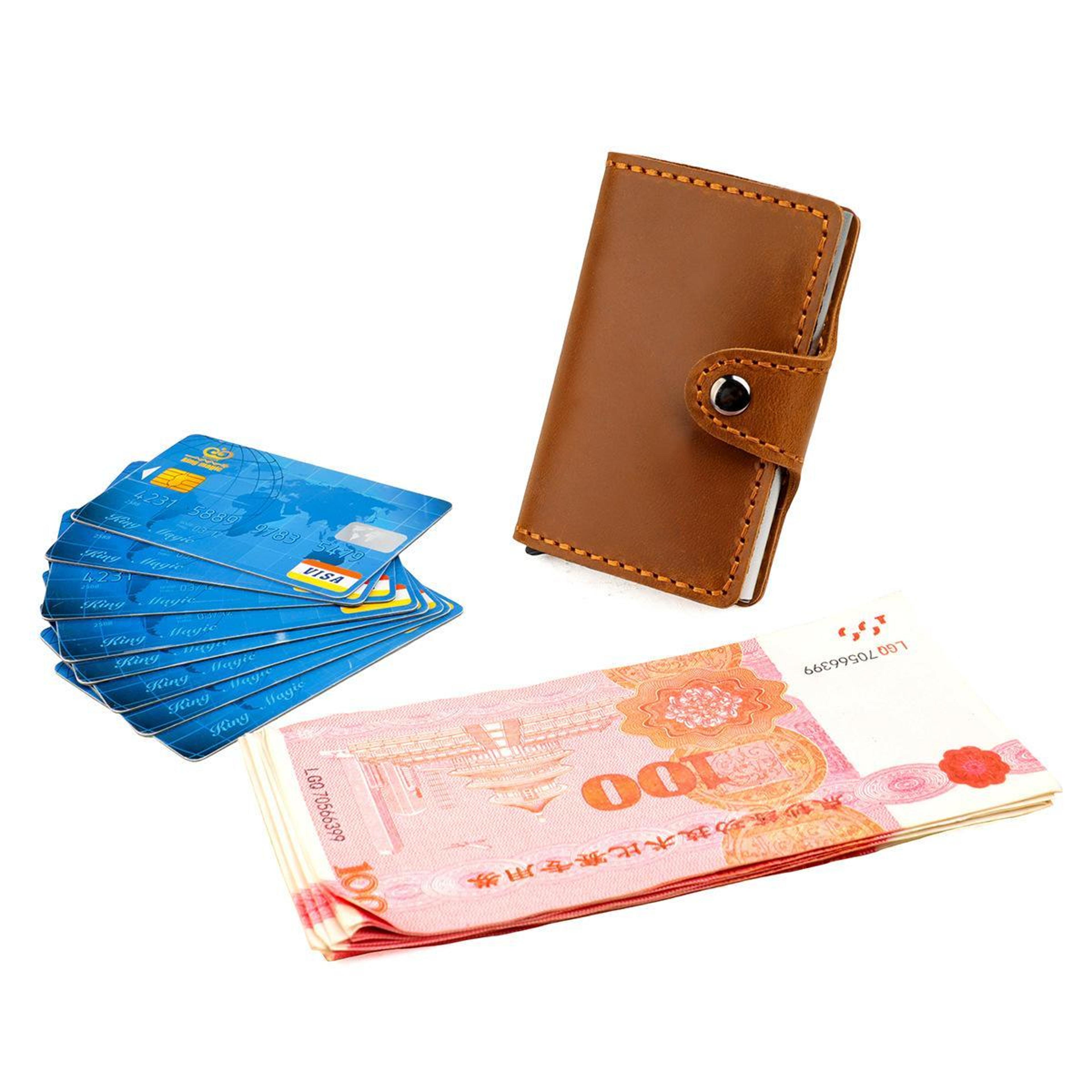 Leather Cosmetic Bag With Zipper Closure 6