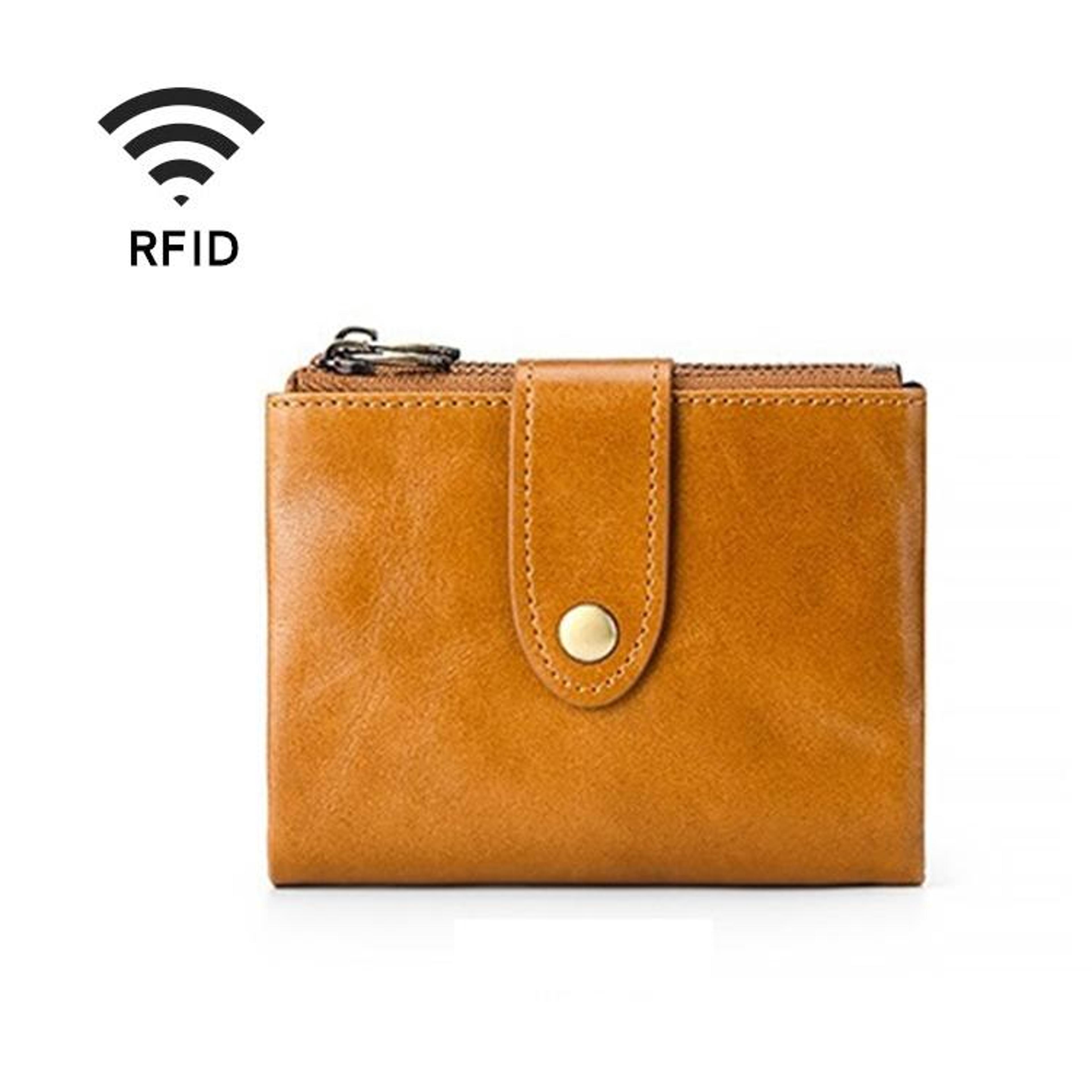 Compact Leather Cosmetic Bag And Zipper Wallet 8