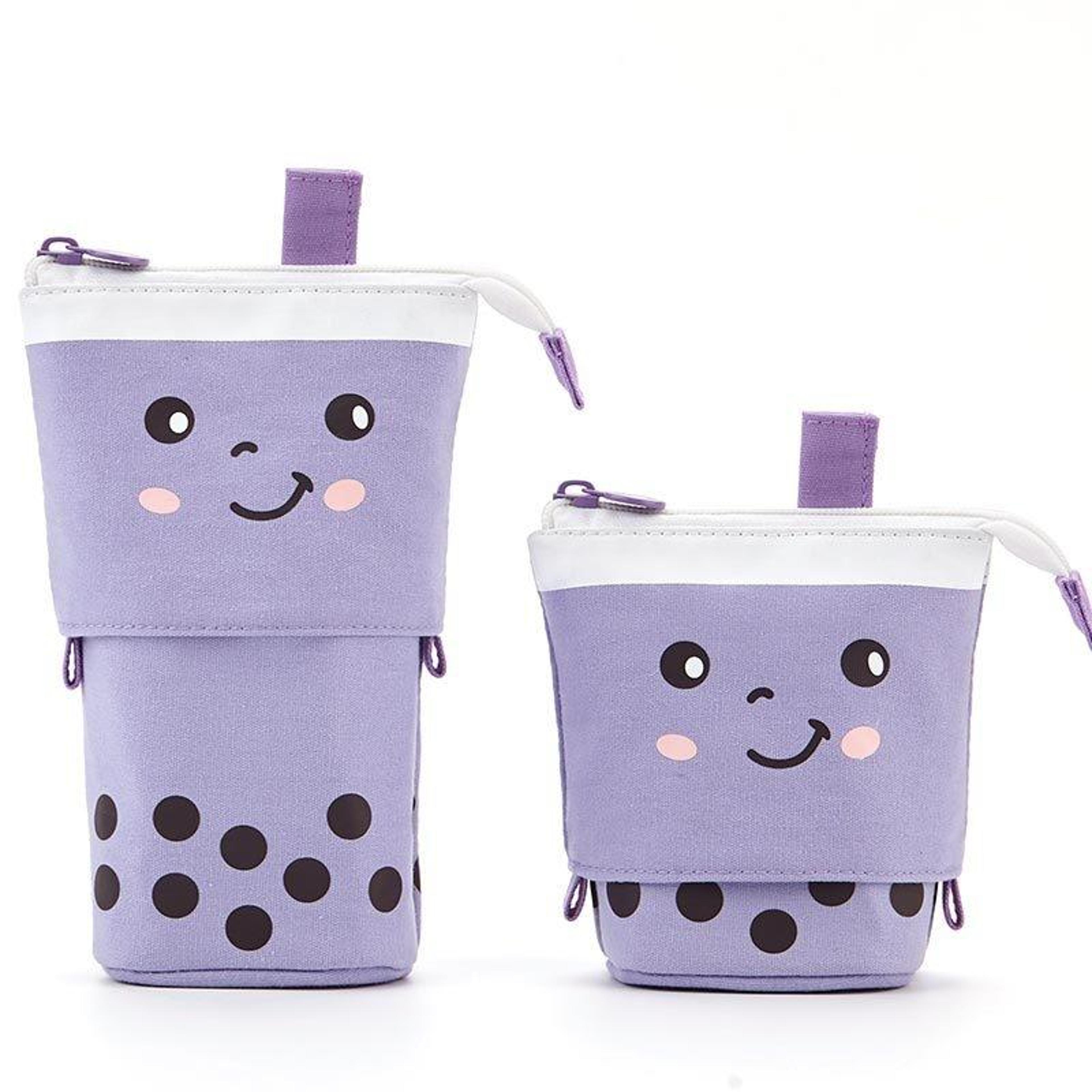 Cute Heart Pen Holder Pencil Case With Multi Layer Storage Pockets 1