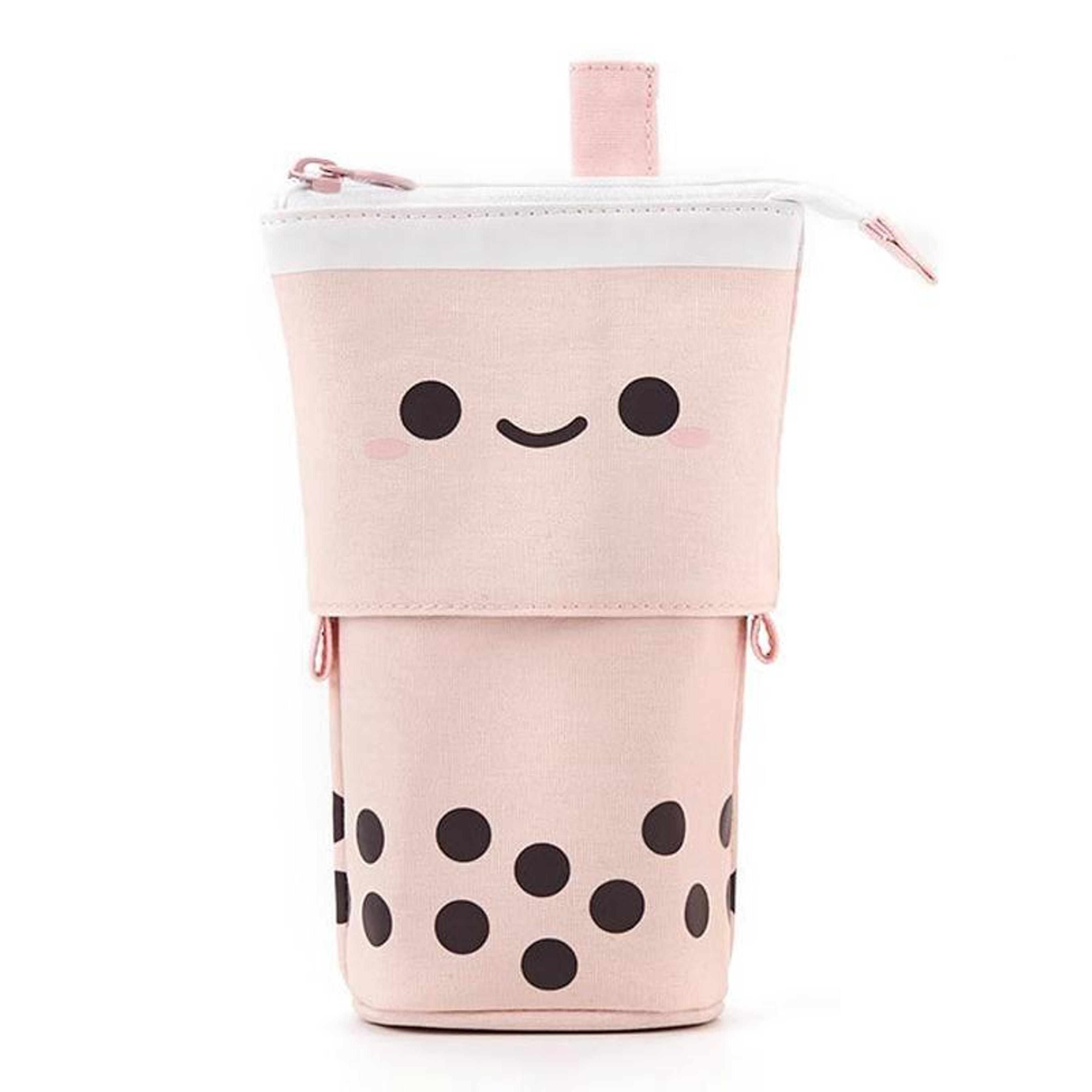 Cute Heart Pen Holder Pencil Case With Multi Layer Storage Pockets 5